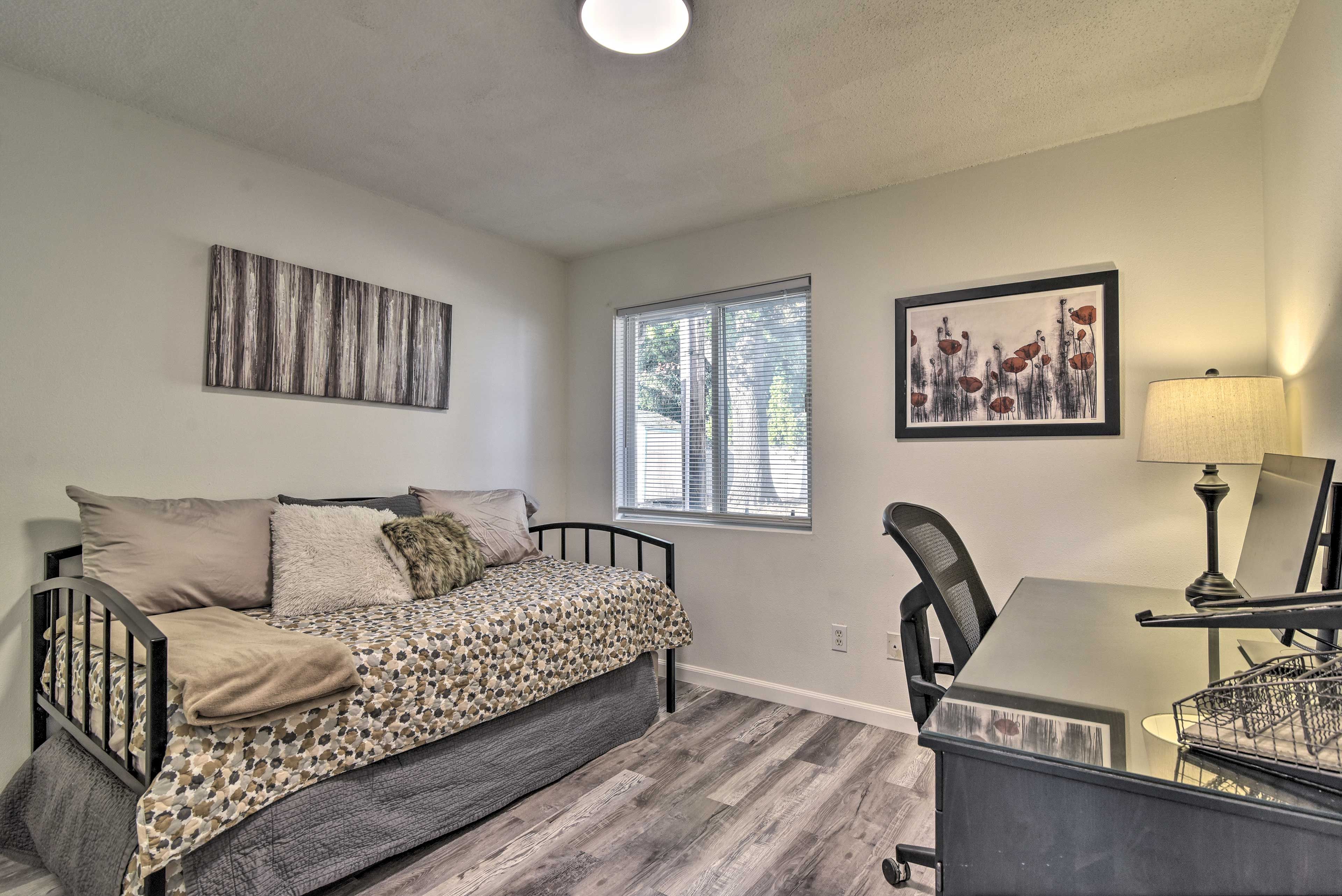 Bedroom 2 (Office) | Main Level | Twin Daybed w/ Twin Trundle