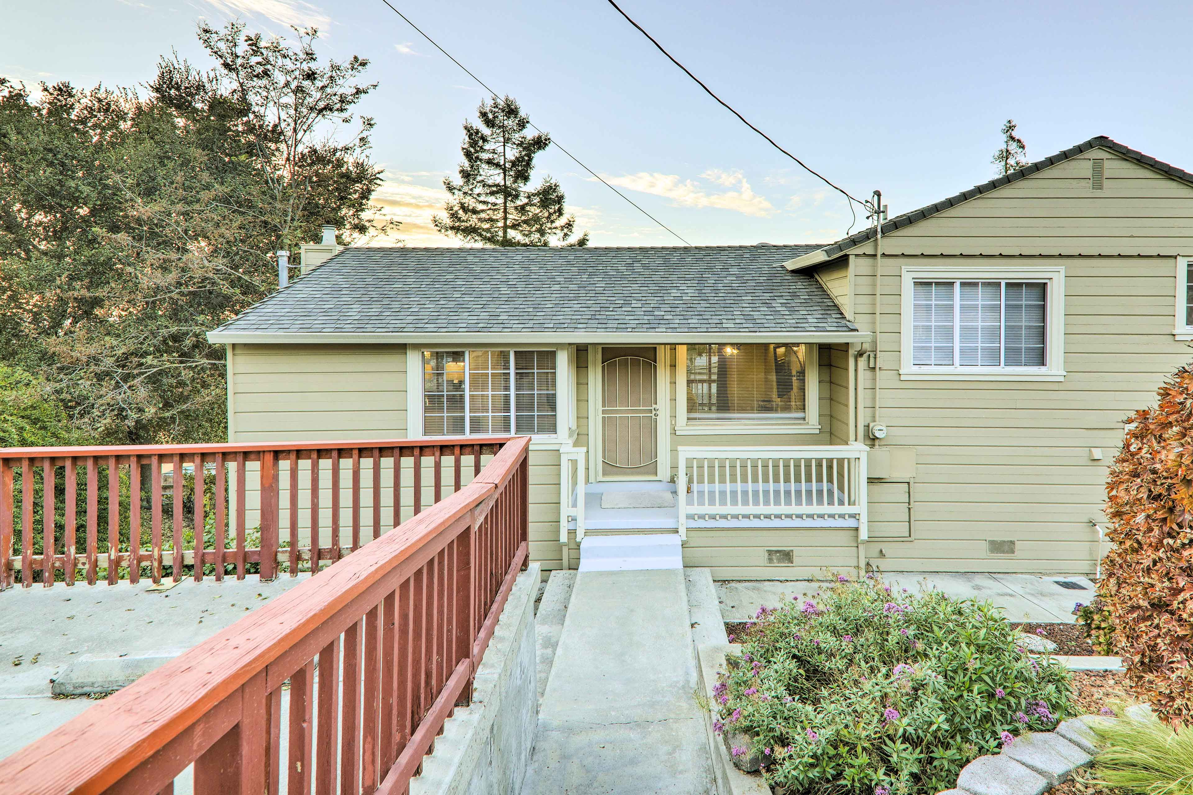 Castro Valley Vacation Rental | 1BR | 1BA | Stairs Required | 1,803 Sq Ft