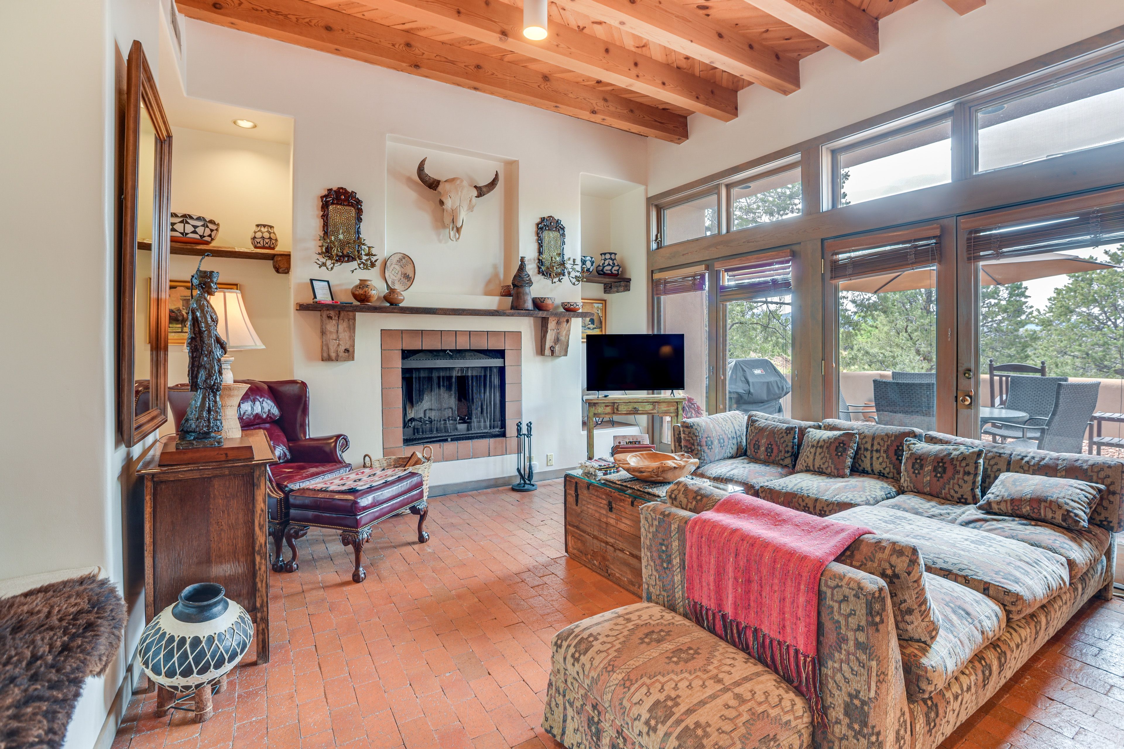 Santa Fe Vacation Rental | 2BR | 2BA | 1,500 Sq Ft | Stairs Required