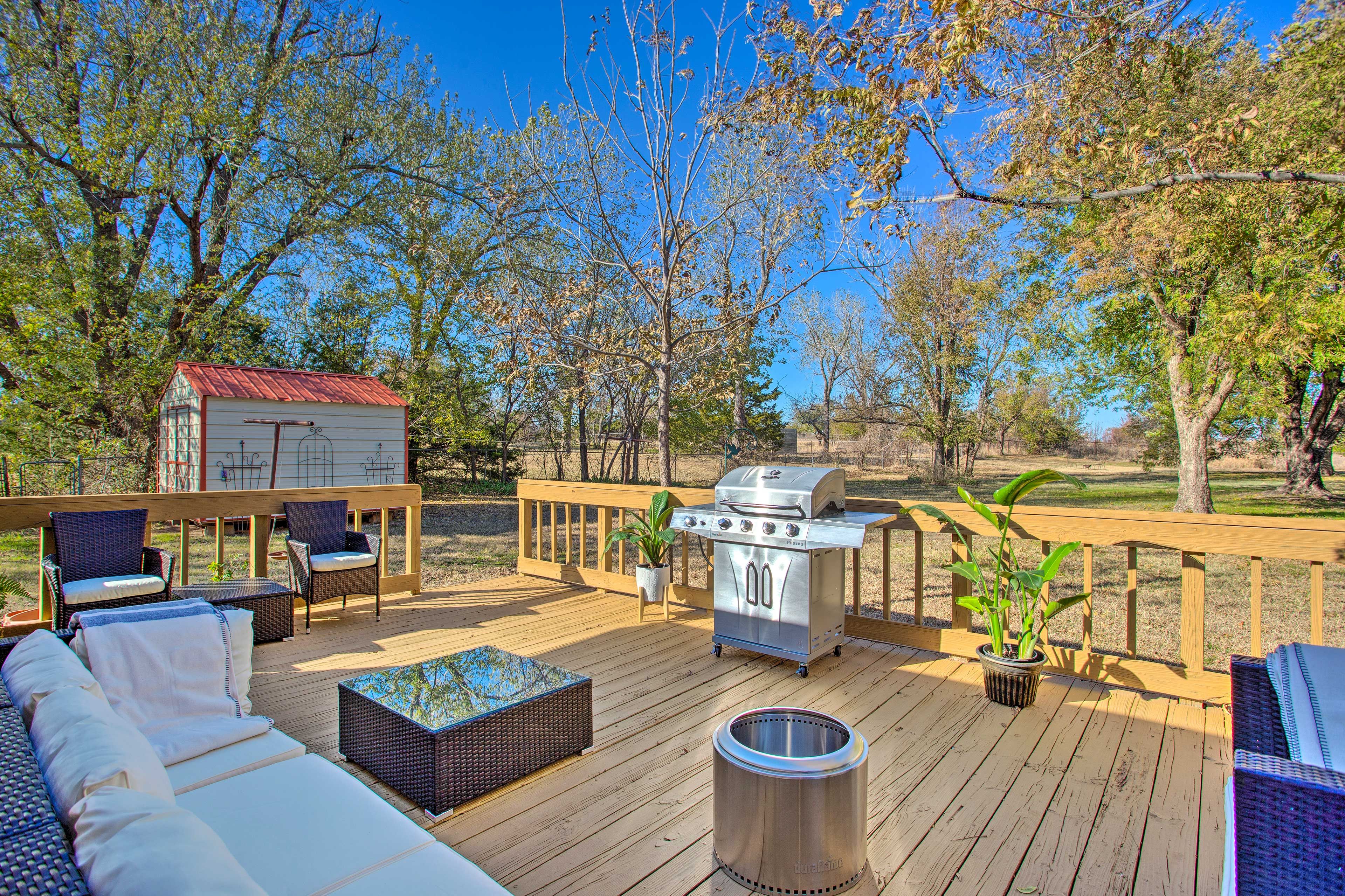 Edmond Vacation Rental | 3BR | 2.5BA | Stairs Required for Access | 2,283 Sq Ft