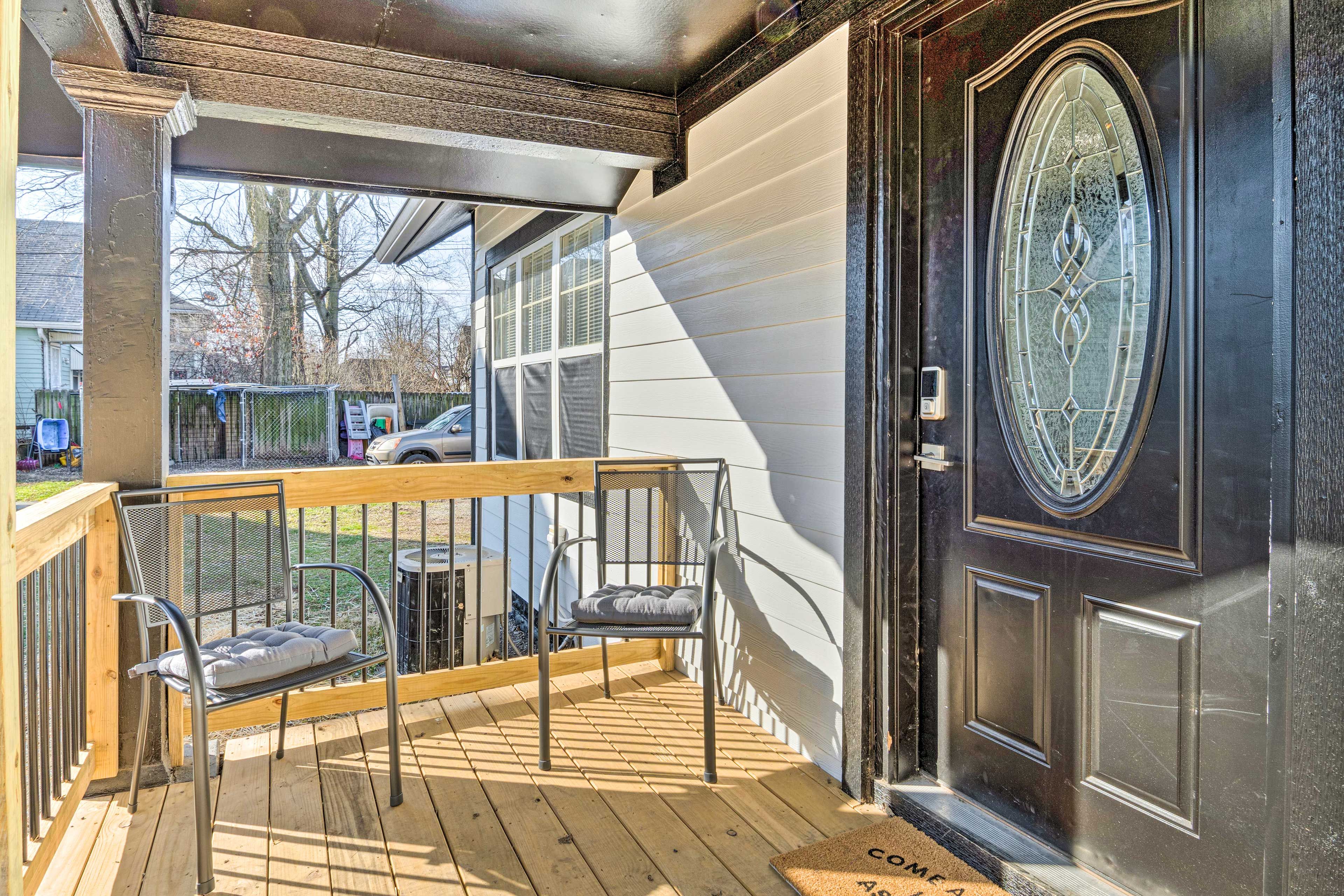 Outdoor Space | Front Porch w/ Seating | Private Entrance