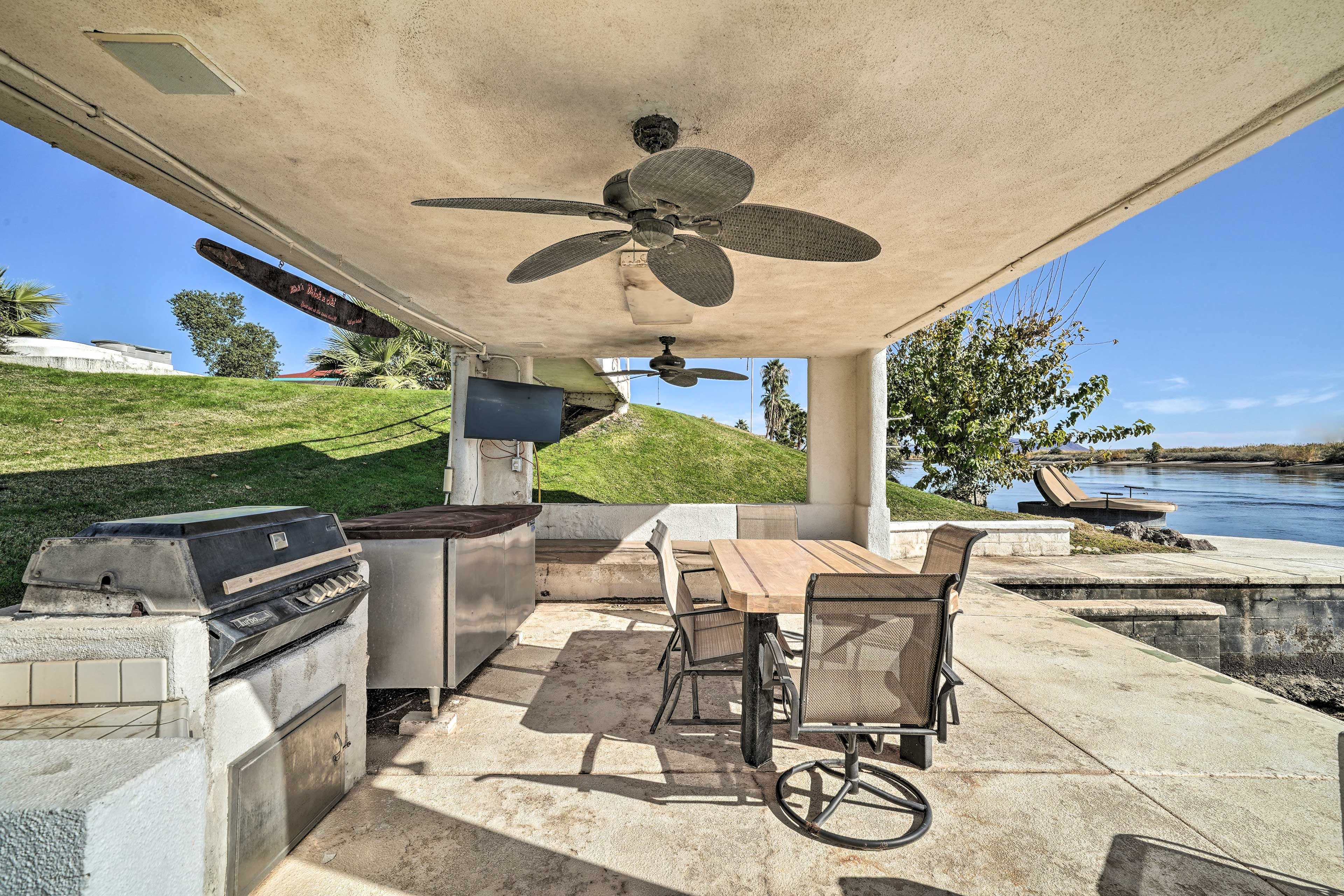Gazebo | Outdoor Dining Space | River Access | Single-Story Home