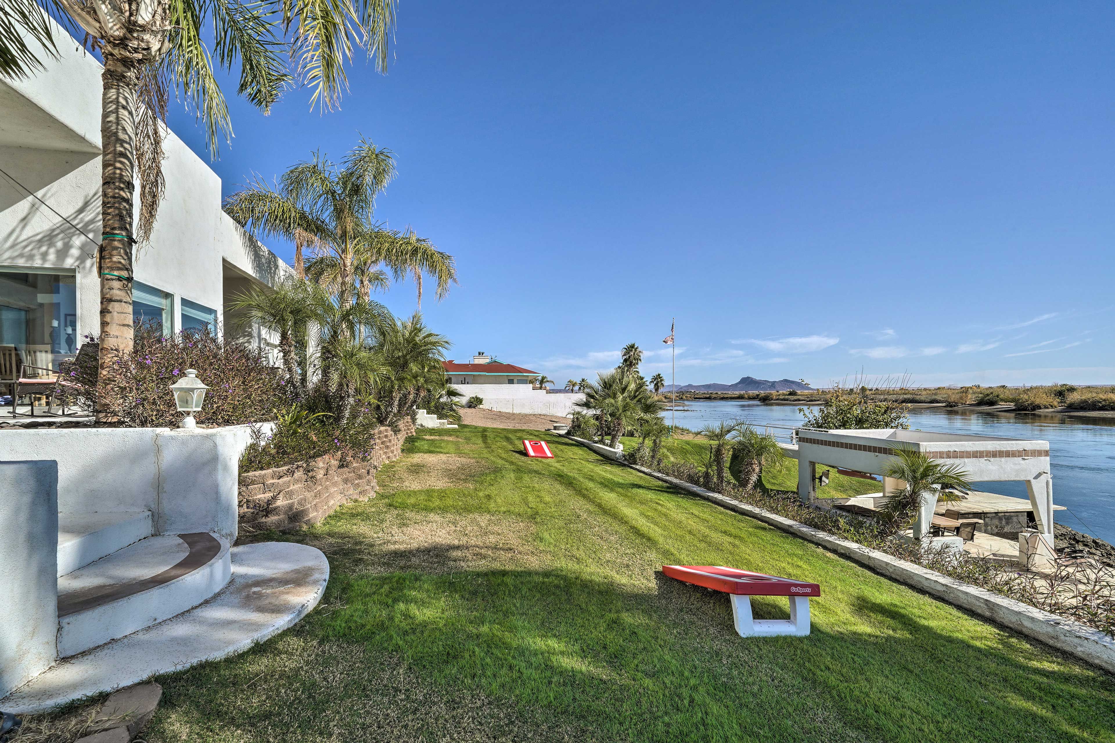 Spacious Yard | Cornhole | Bocce Ball