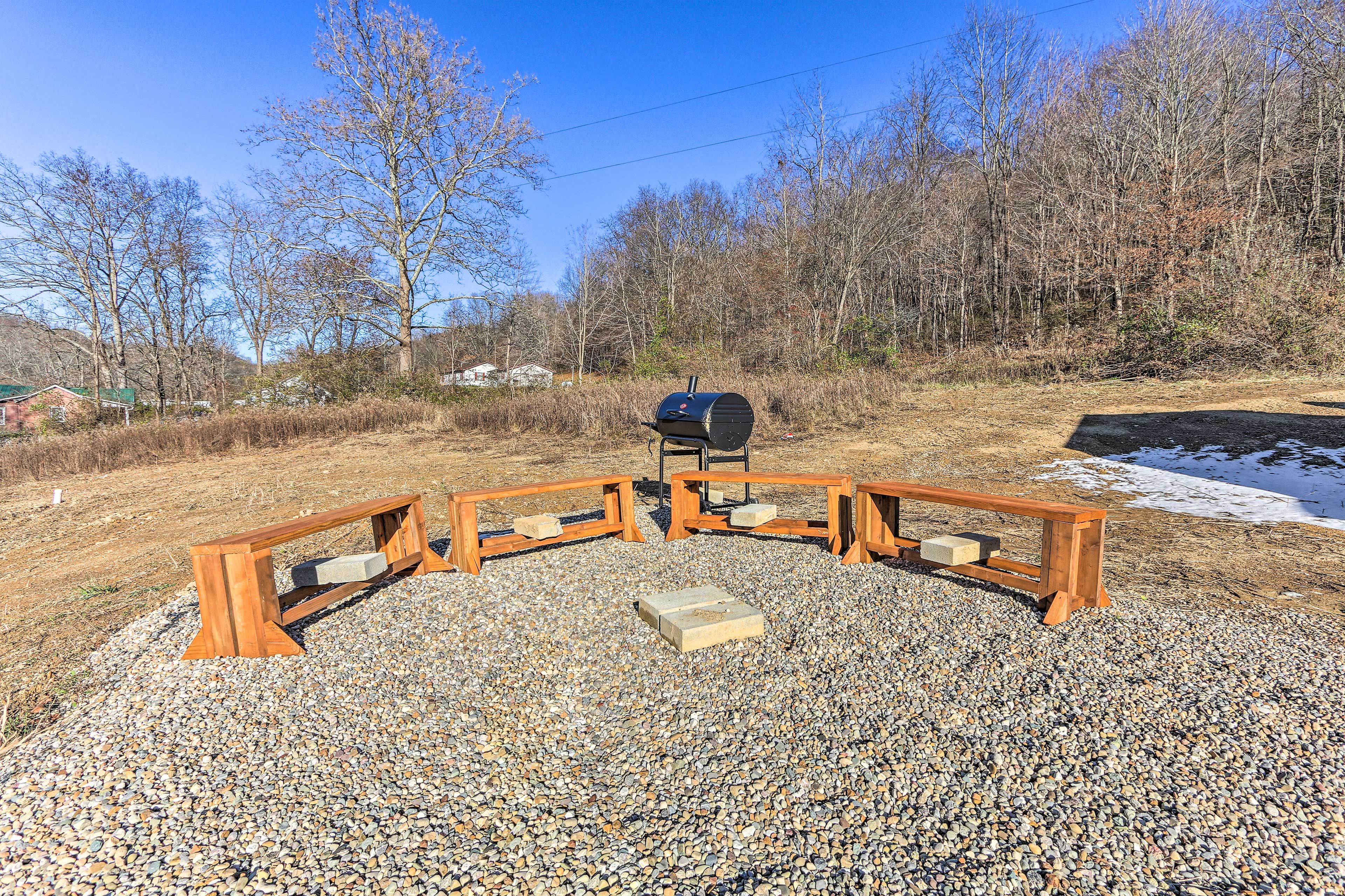 Outdoor Space | Charcoal Grill/Smoker | Sitting Area