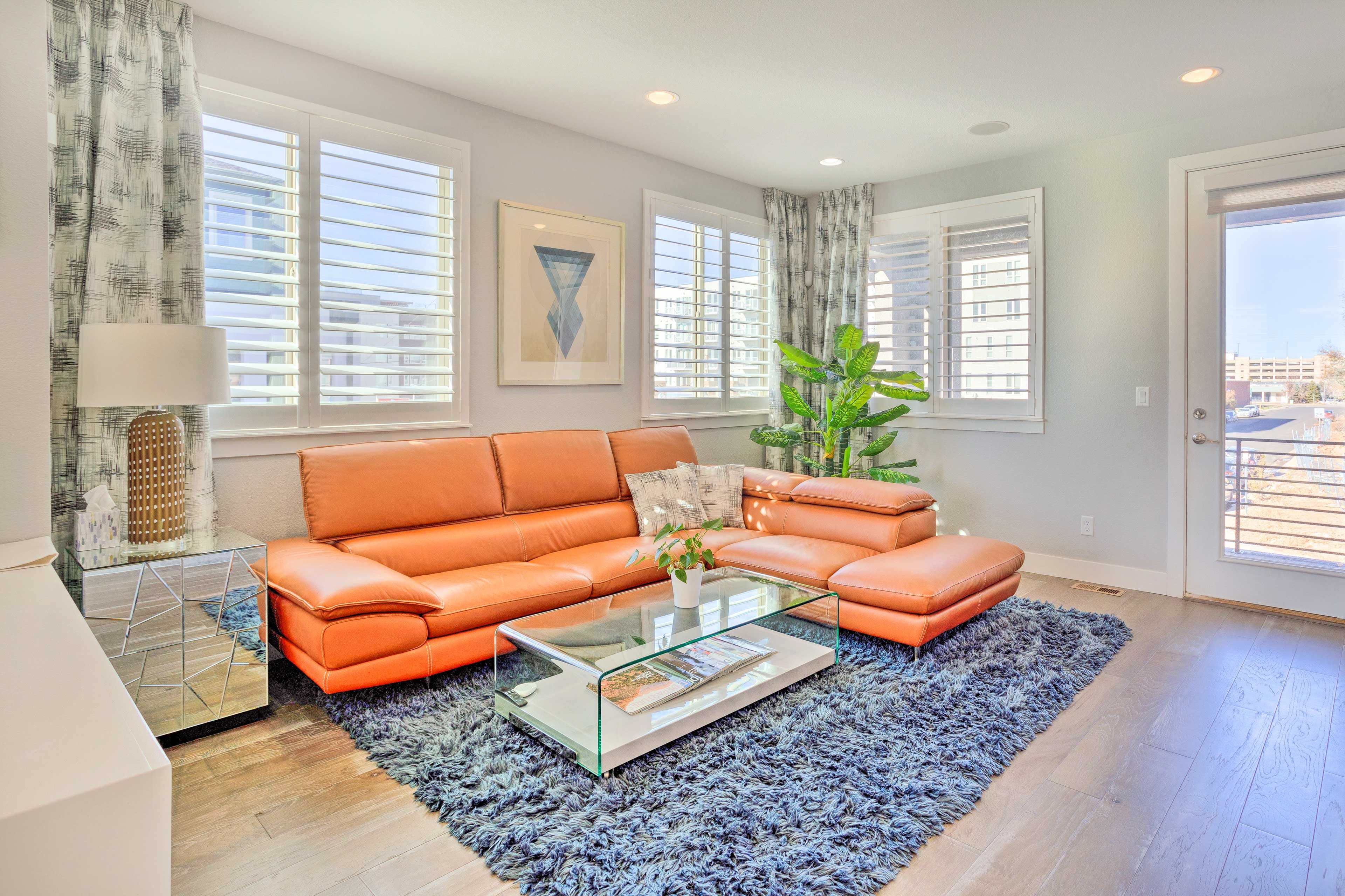 Living Area | Smart TV | Electric Fireplace | 2nd Floor