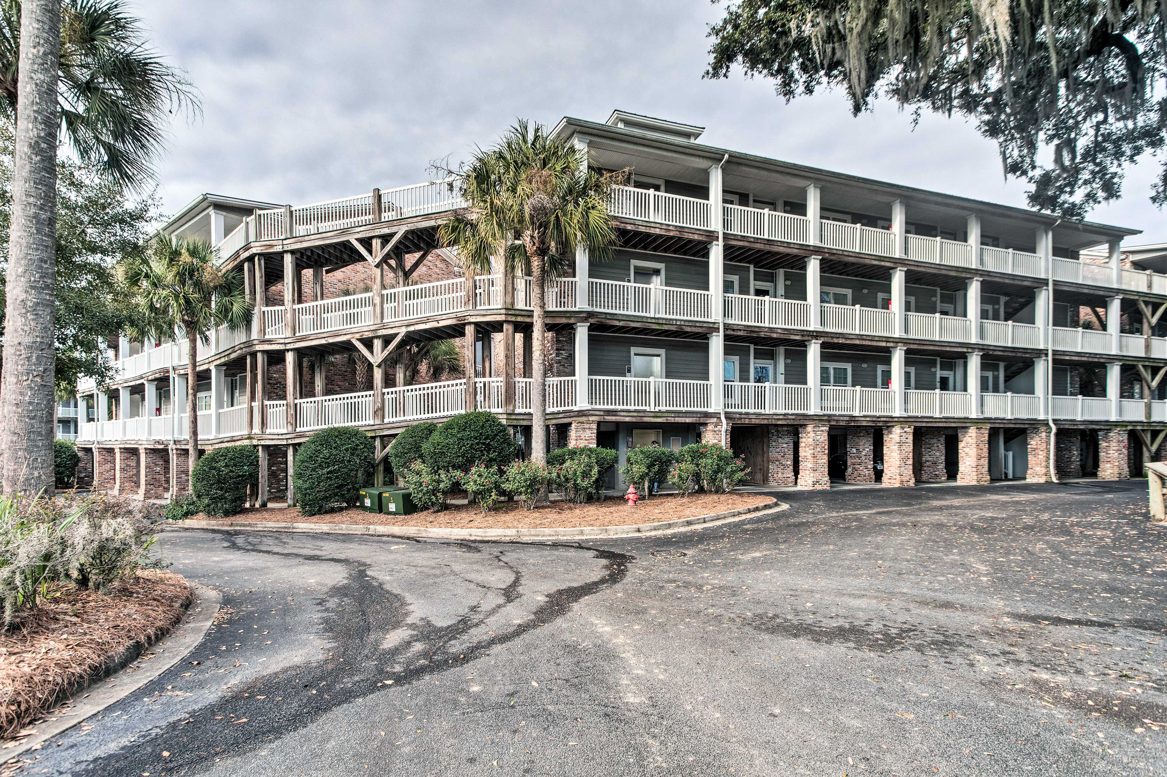 Condo Exterior | 2nd Floor Unit | Elevator Access | Central A/C