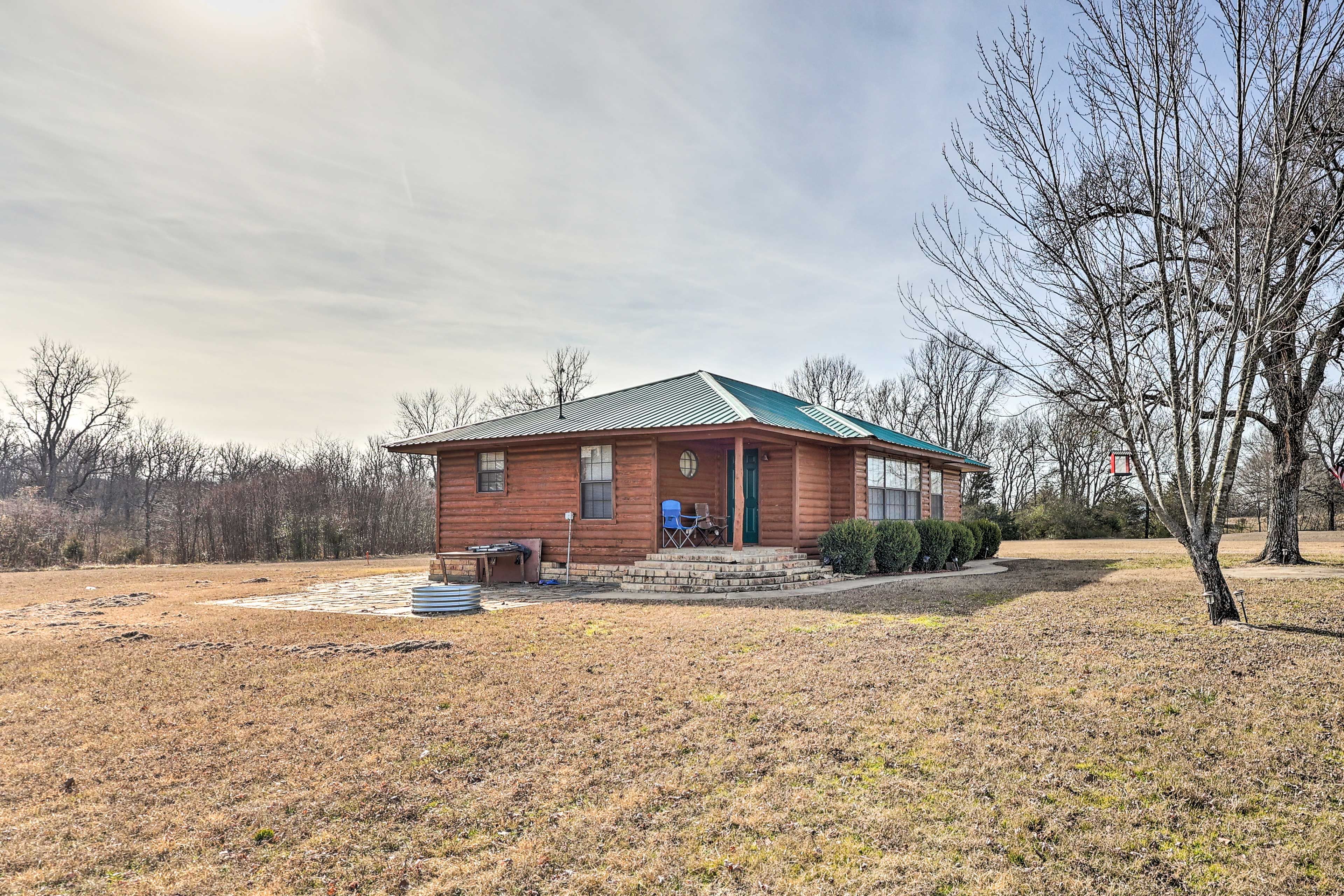 Keota Vacation Rental | 3BR | 1BA | 1,100 Sq Ft | Stairs to Access