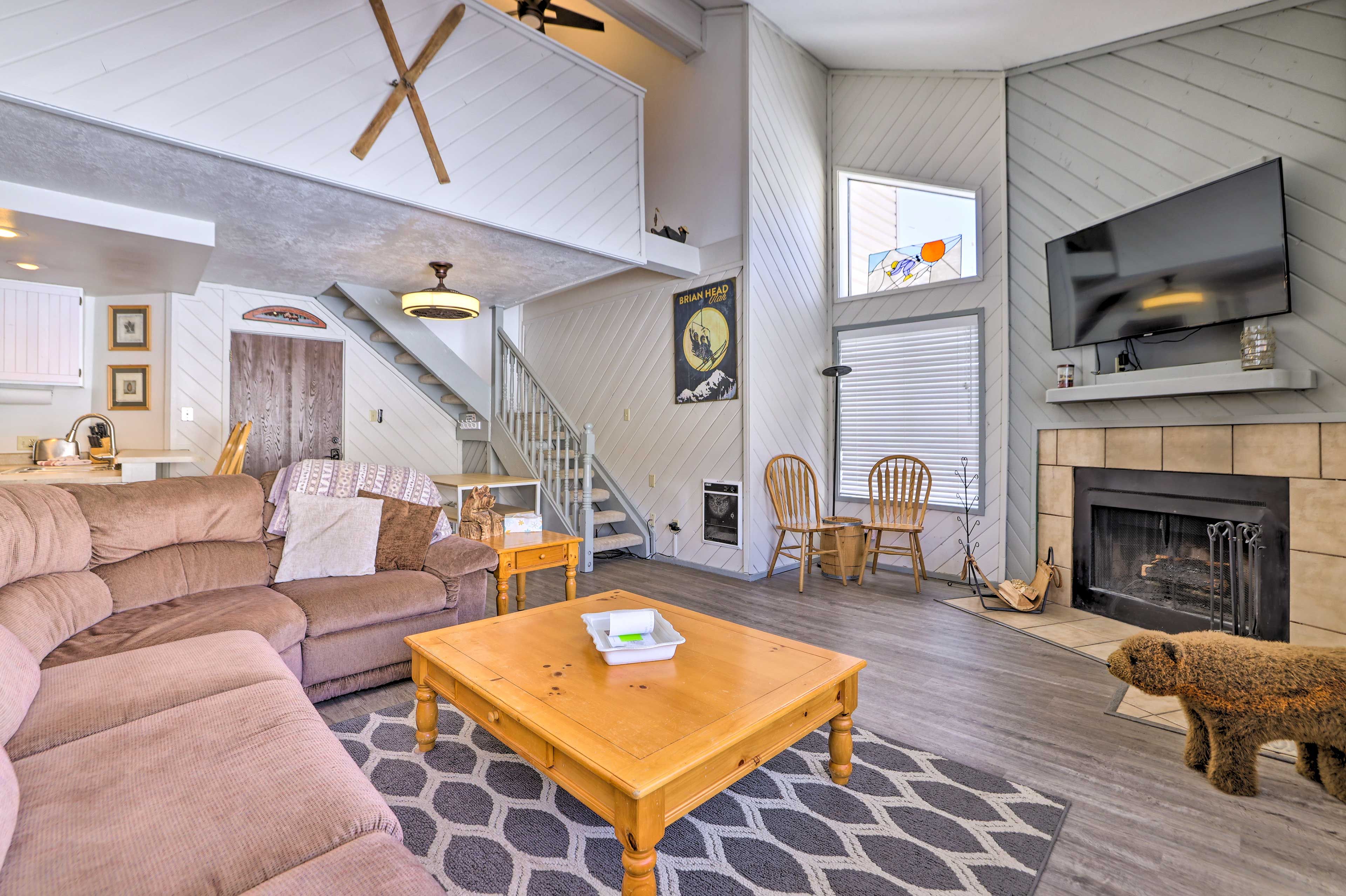 Brian Head Vacation Rental | 1BR | 2BA | 900 Sq Ft | Access Only By Stairs