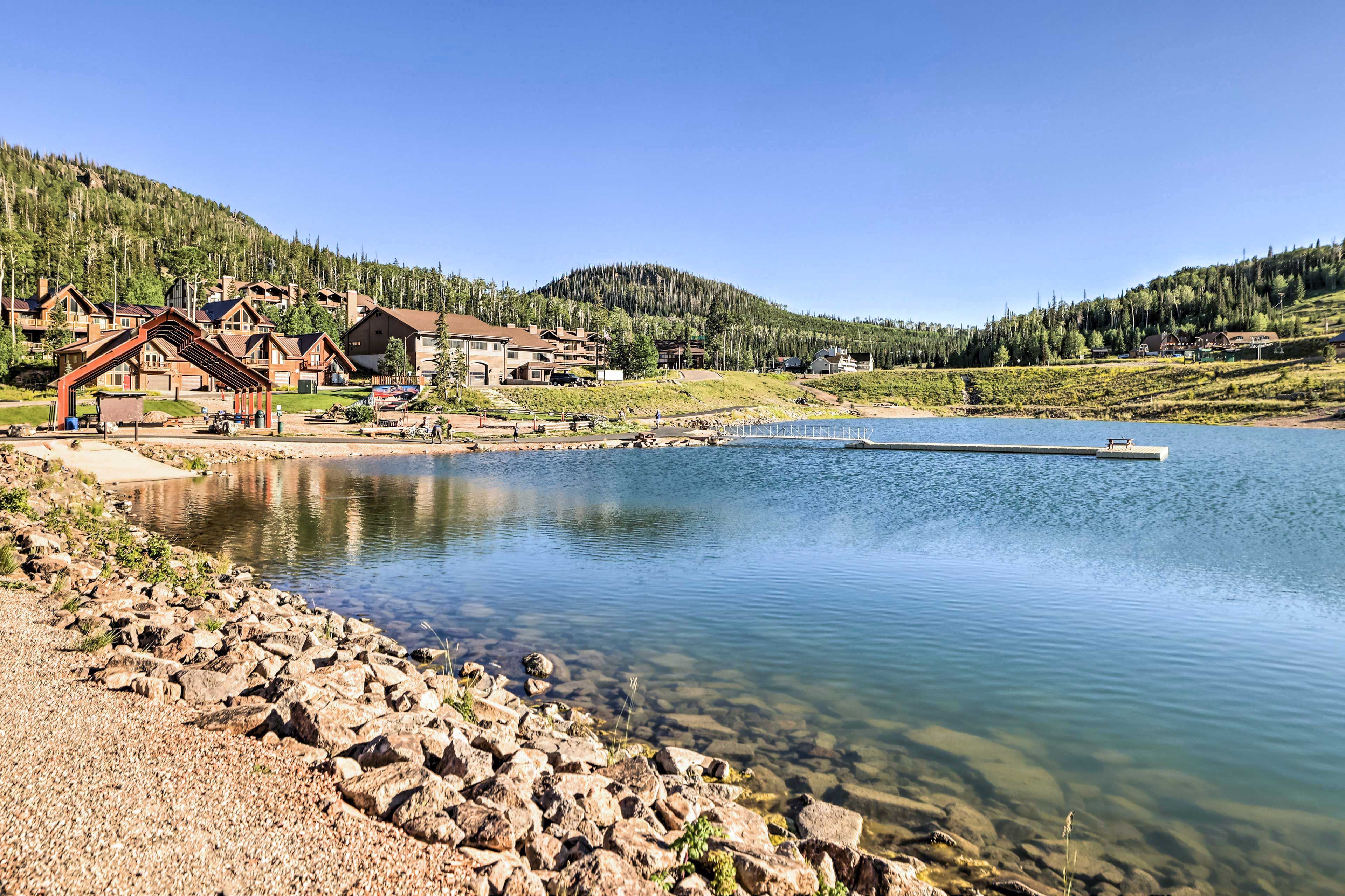 Steps to Brian Head Reservoir | Additional Vacation Rental Available
