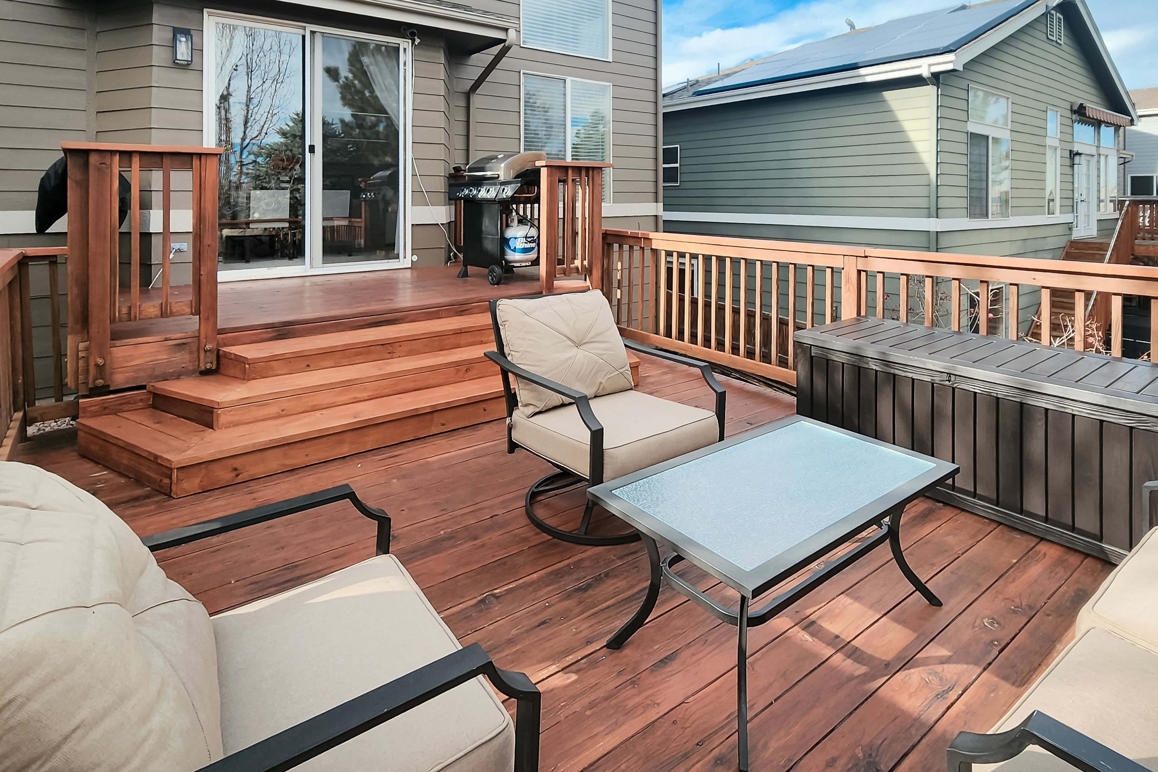 Deck | Gas Grill | Seating Area