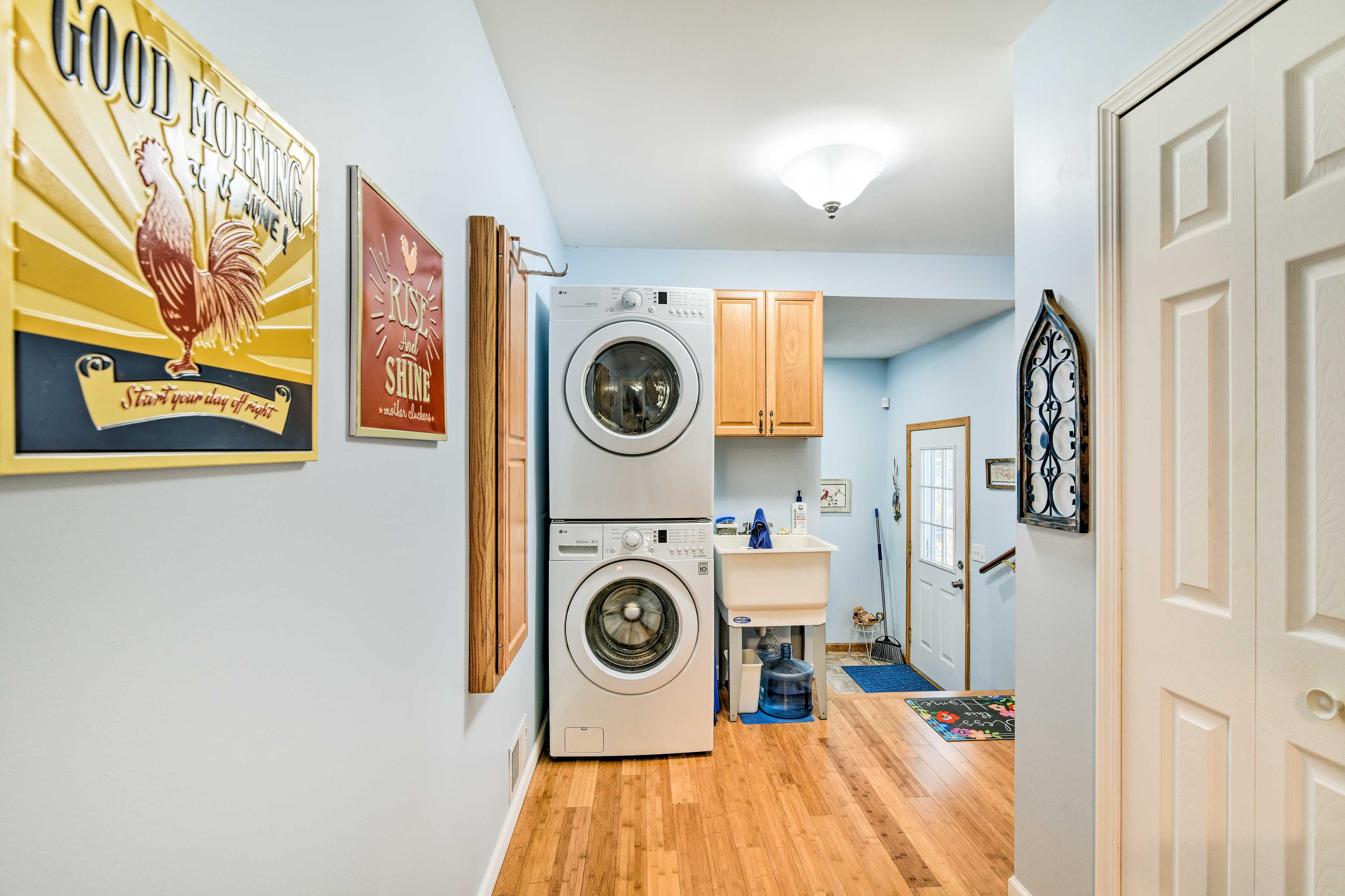 In-Unit Laundry | Linens Provided
