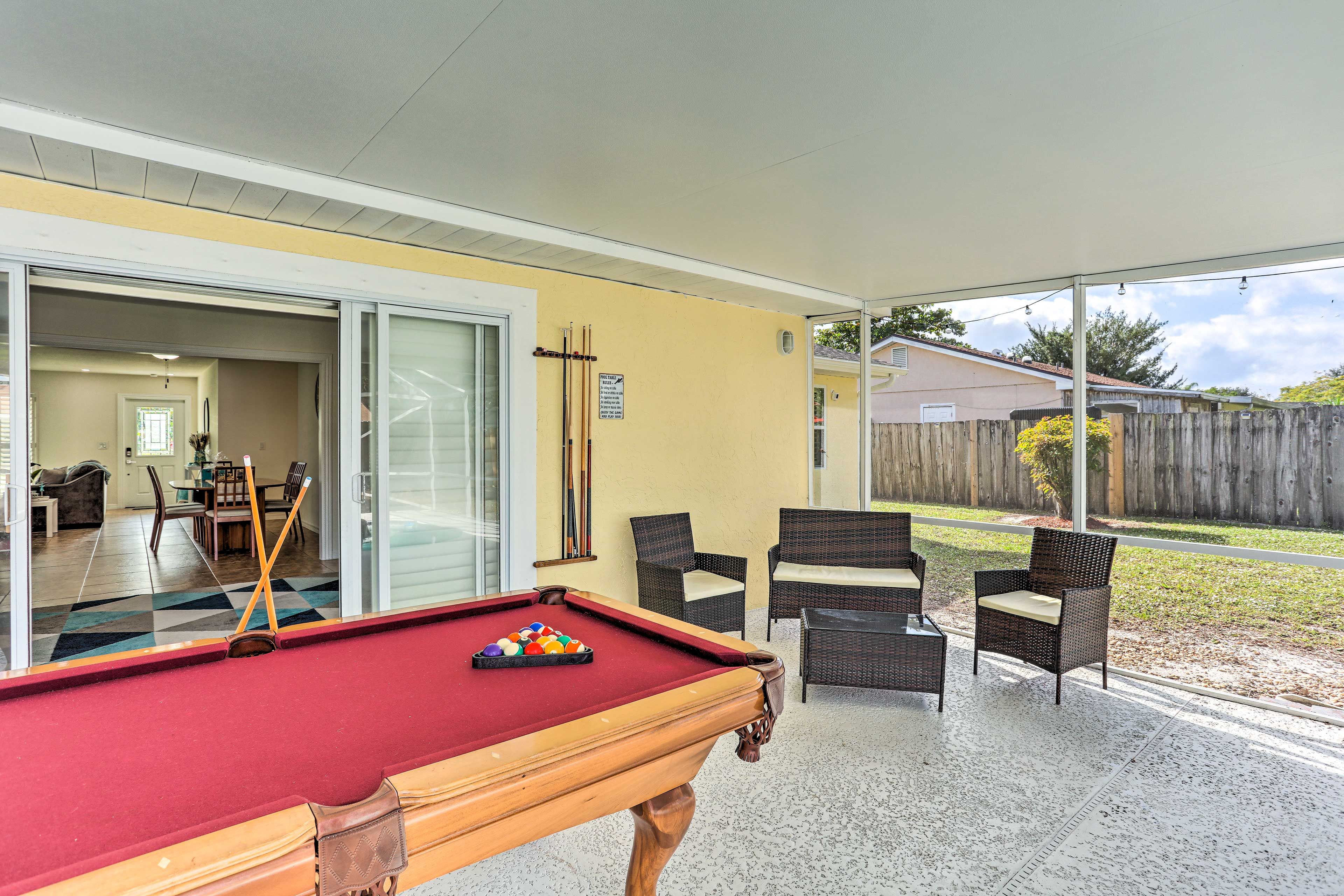 House Exterior | Furnished Lanai | Pool Table