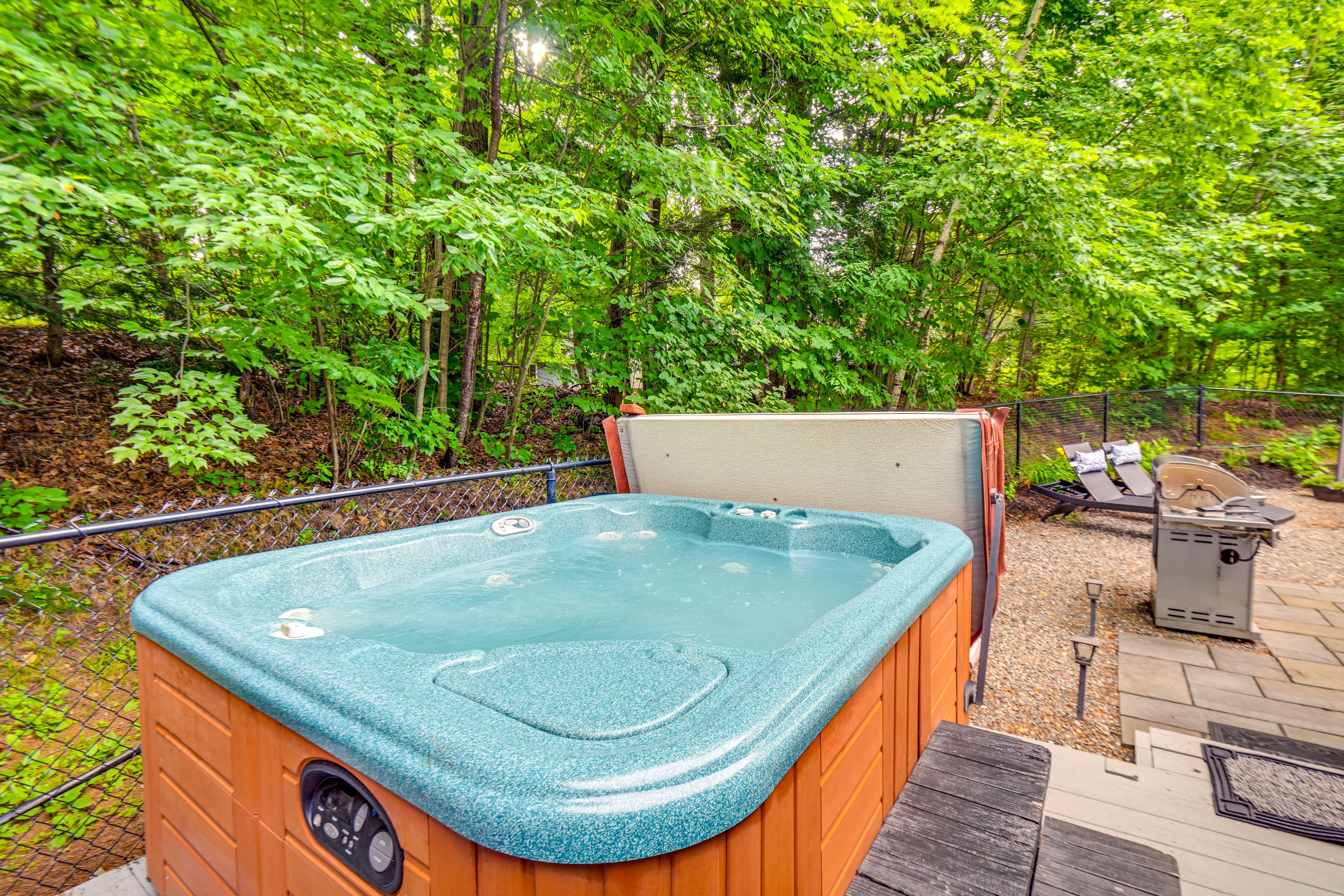 Patio | Private Hot Tub