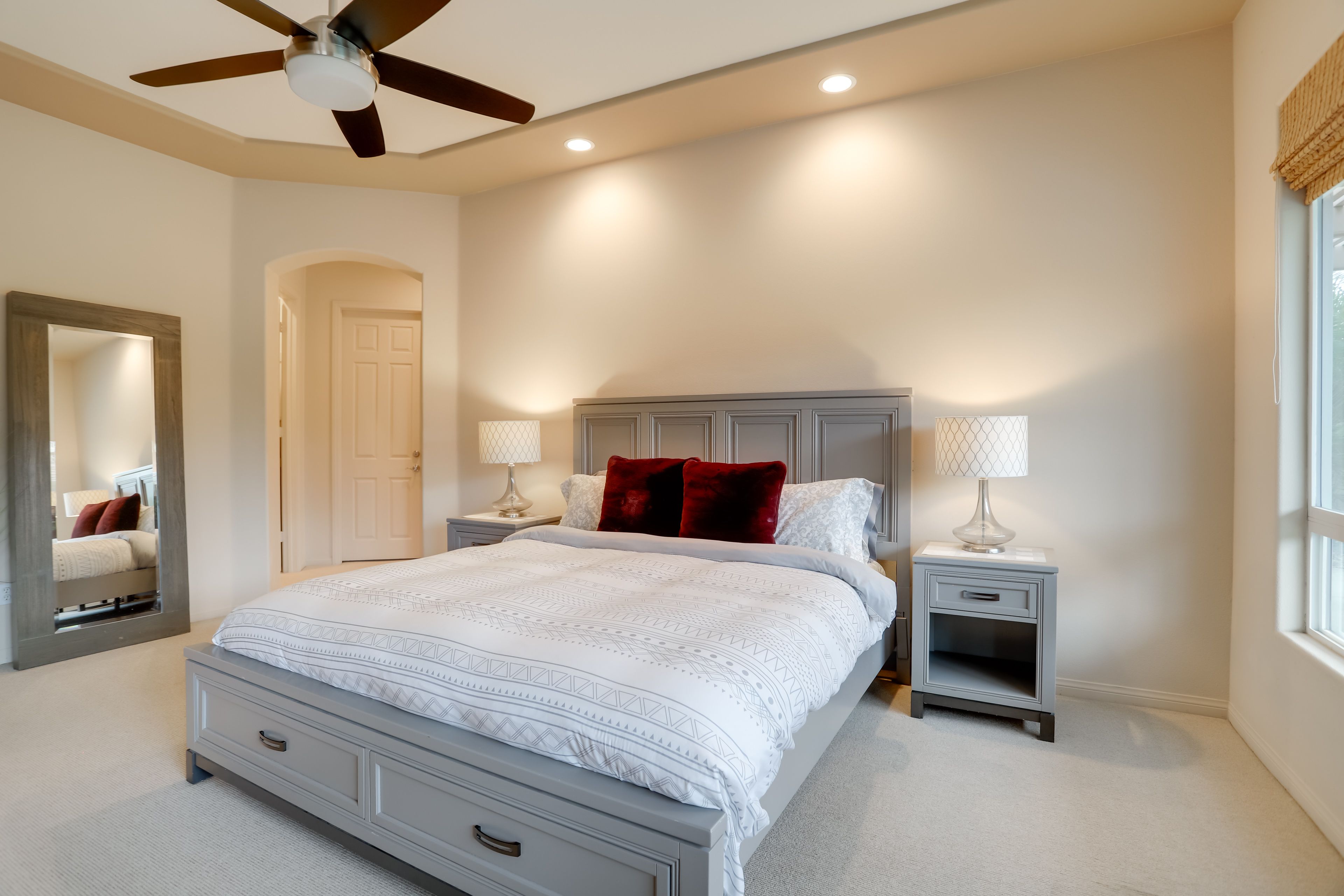 Bedroom 1 | King Bed | Linens Provided | Smart TV