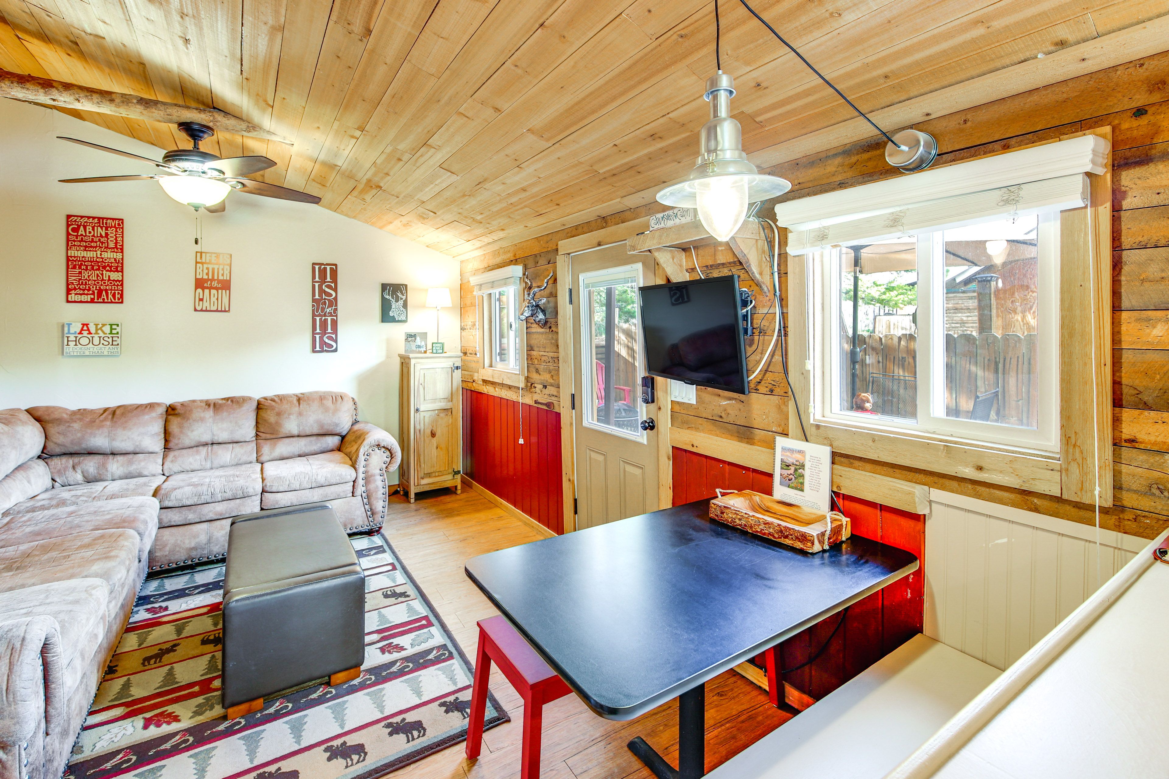 Grand Lake Vacation Rental | 2BR | 1BA | 500 Sq Ft | 1 Small Step to Enter