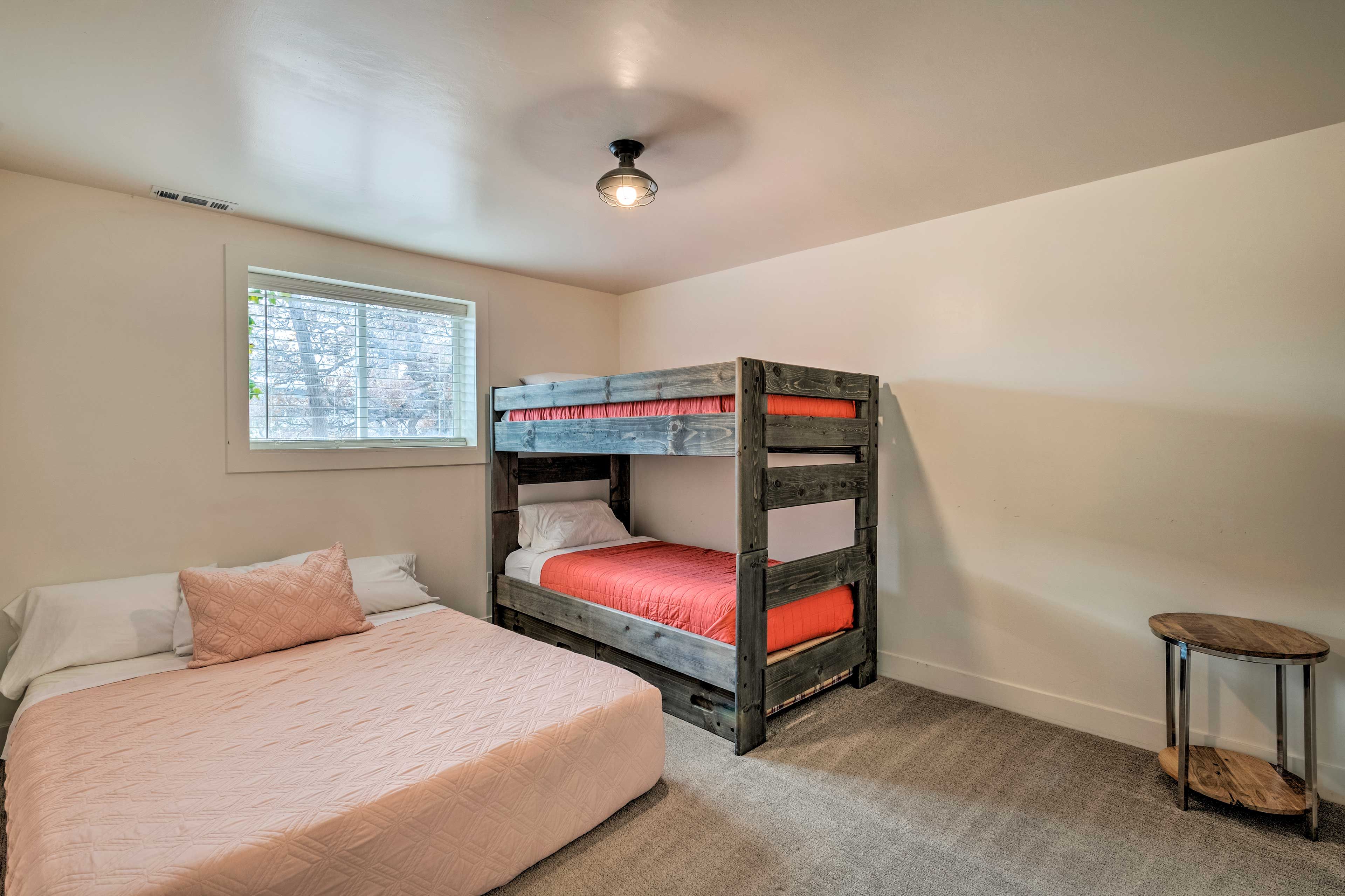 Bedroom 4 | Lower Level | Queen Bed | Twin Bunk Bed