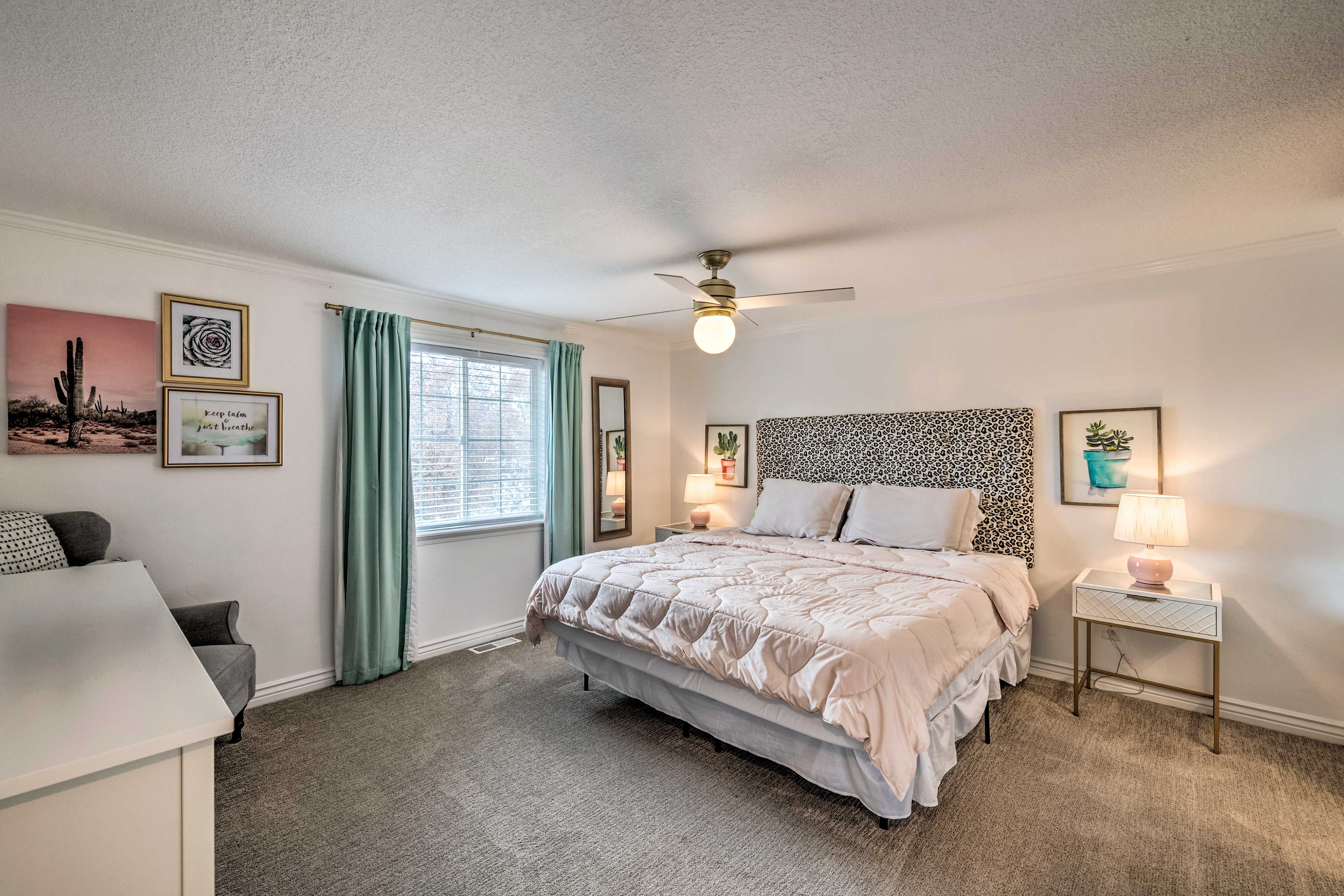 Bedroom 1 | Main Level | California King Bed | Linens Provided | Smart TV