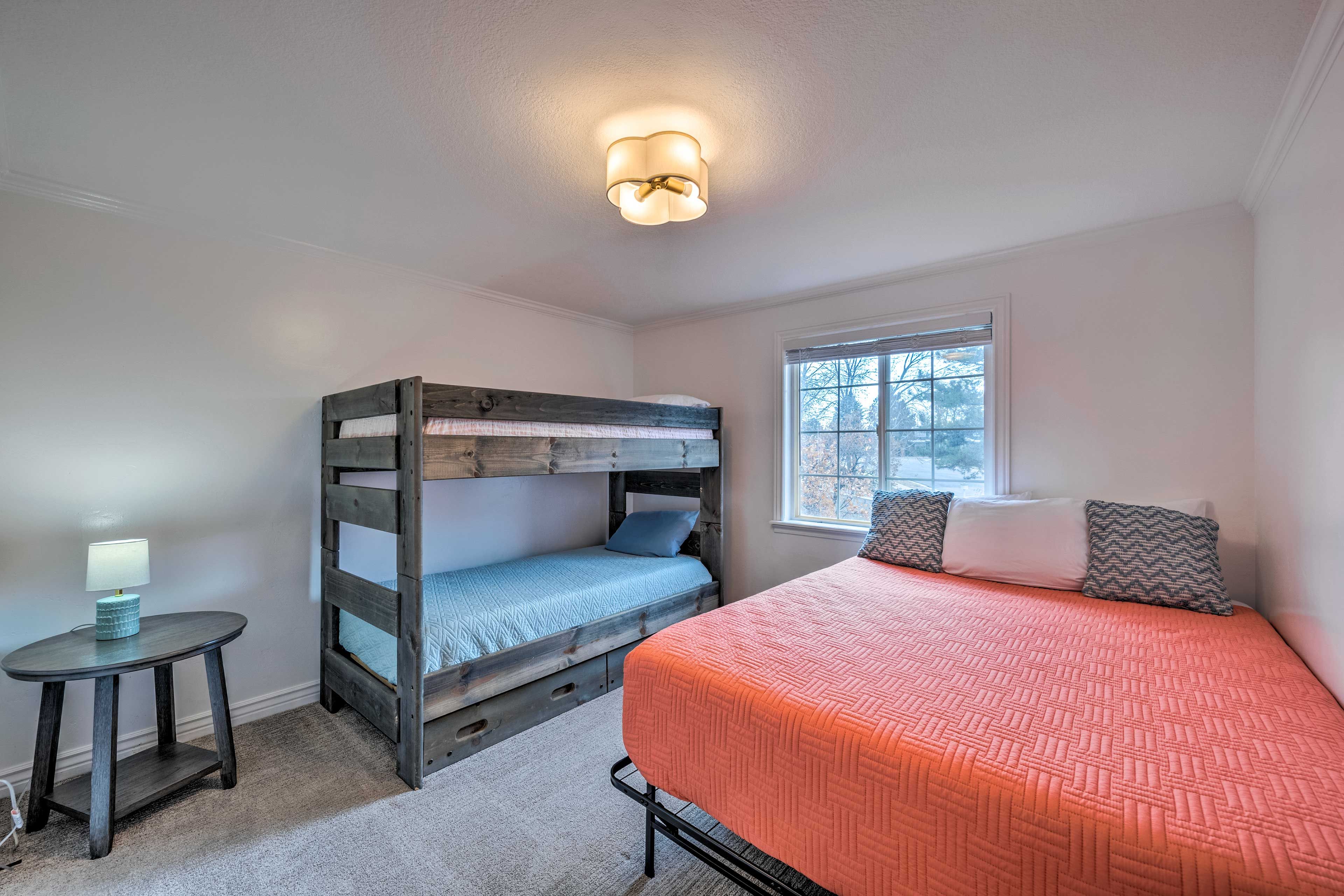 Bedroom 2 | Main Level | Queen Bed | Twin Bunk Bed