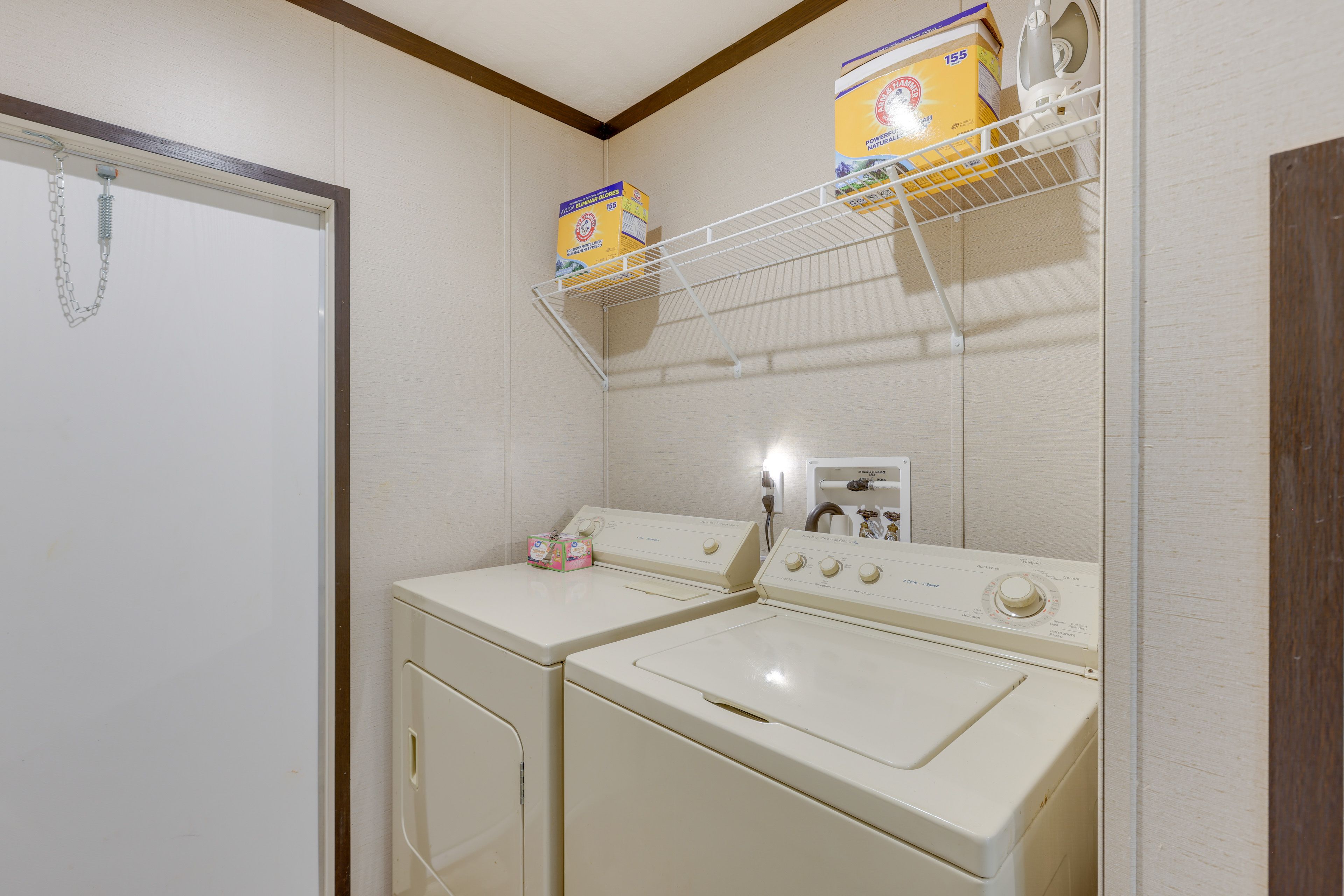 Laundry Area | Washer/Dryer | Hangers | Iron/Board | Trash Bags/Paper Towels