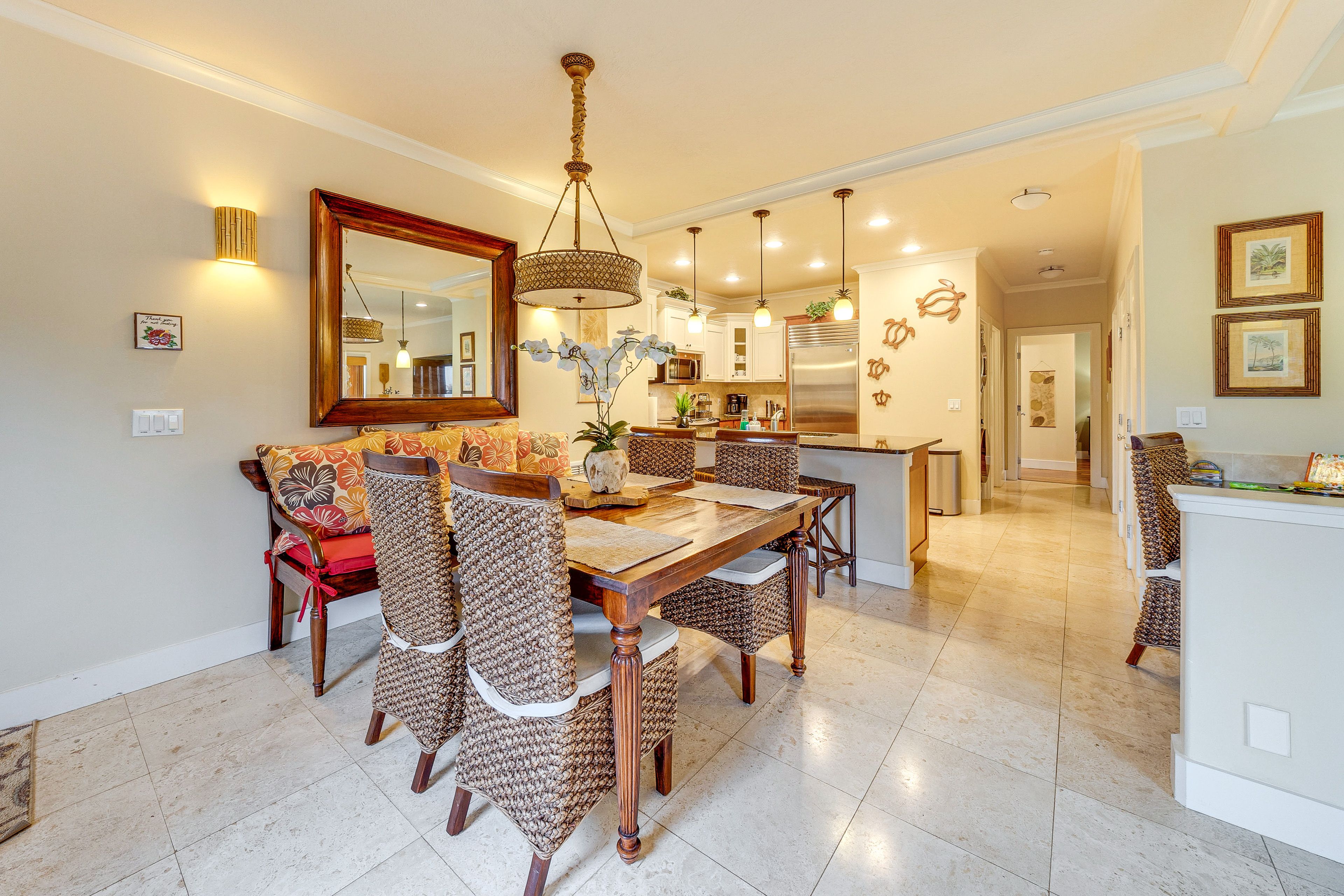 Dining Area | Dishware/Flatware Provided | Desk Area | Laptop Friendly