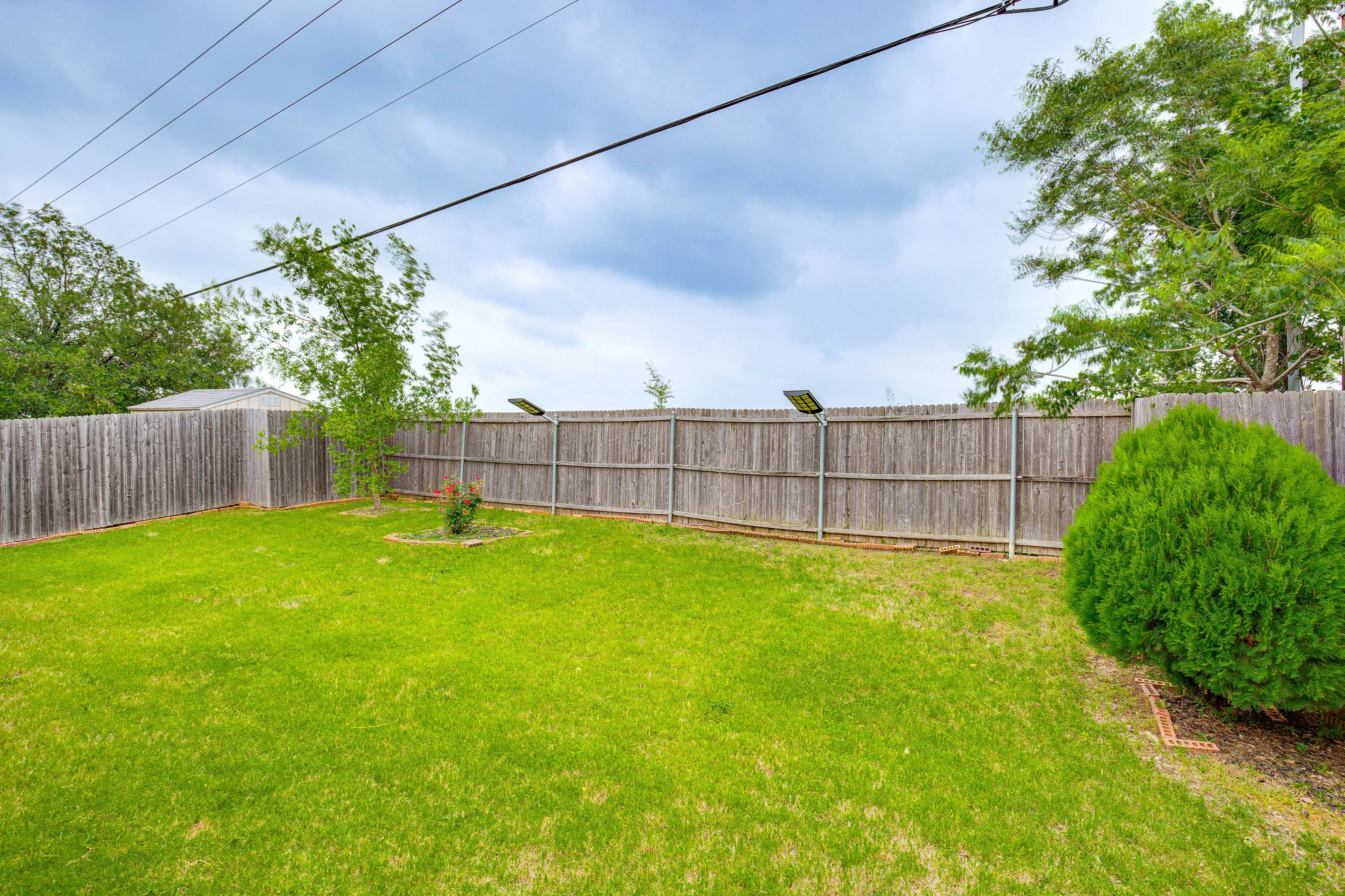 Private Fenced Backyard