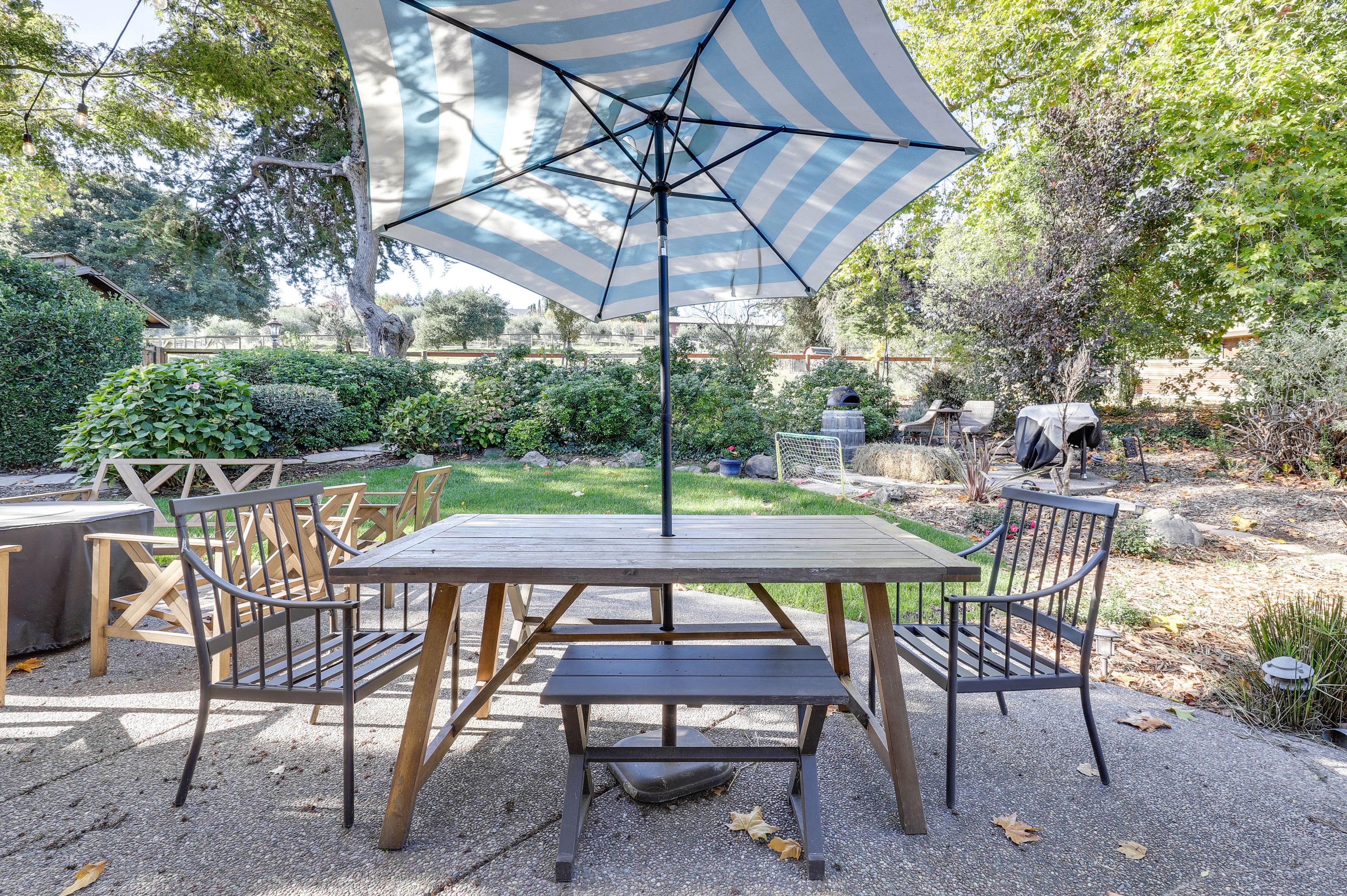 Back Patio | Outdoor Dining Area | Gas Grill