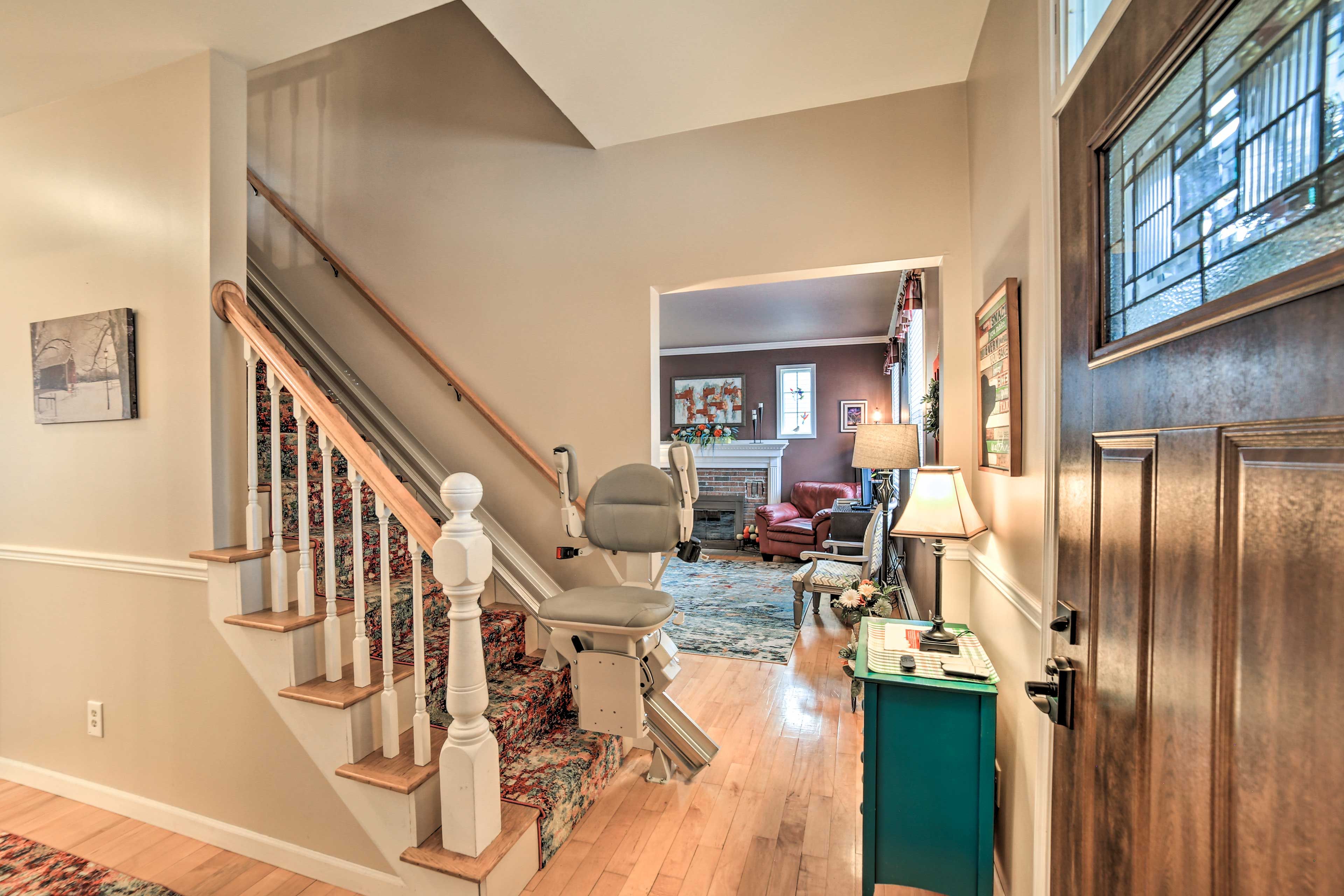 Stairs to Upper Level | Chair Lift