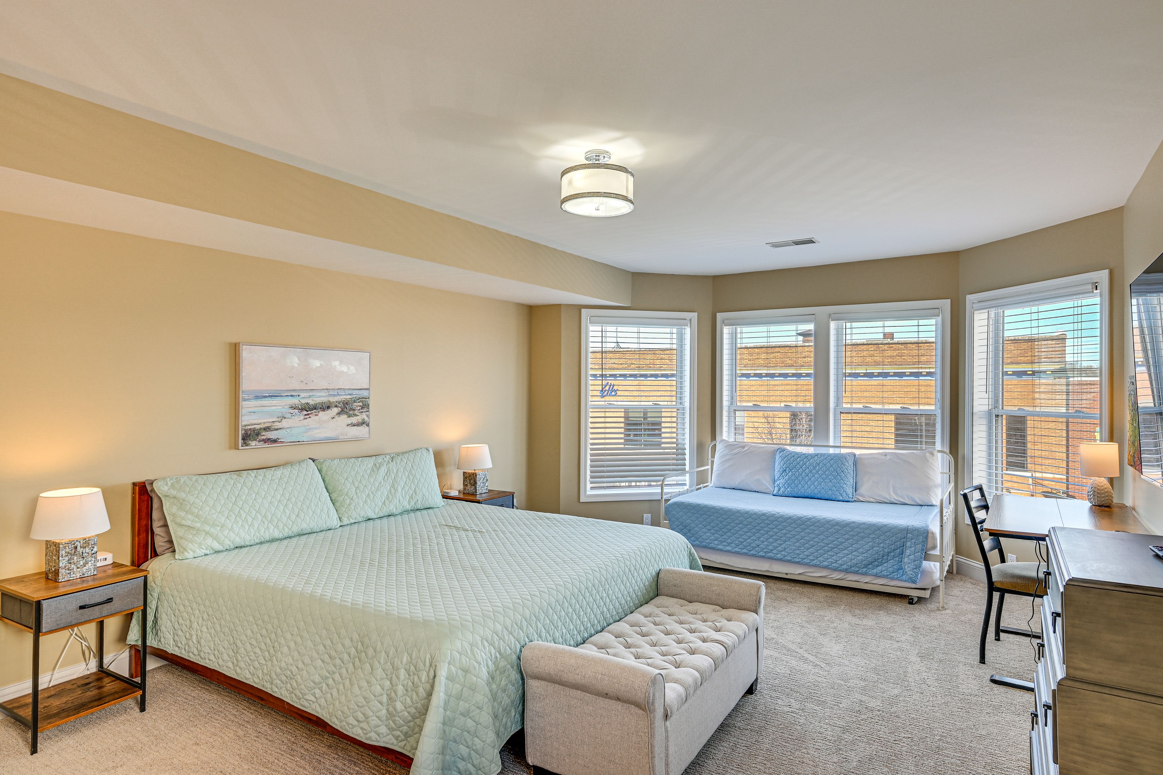 Bedroom 2 (Loft) | King Bed | Twin Bed w/ Twin Trundle | Desk | 2nd Floor