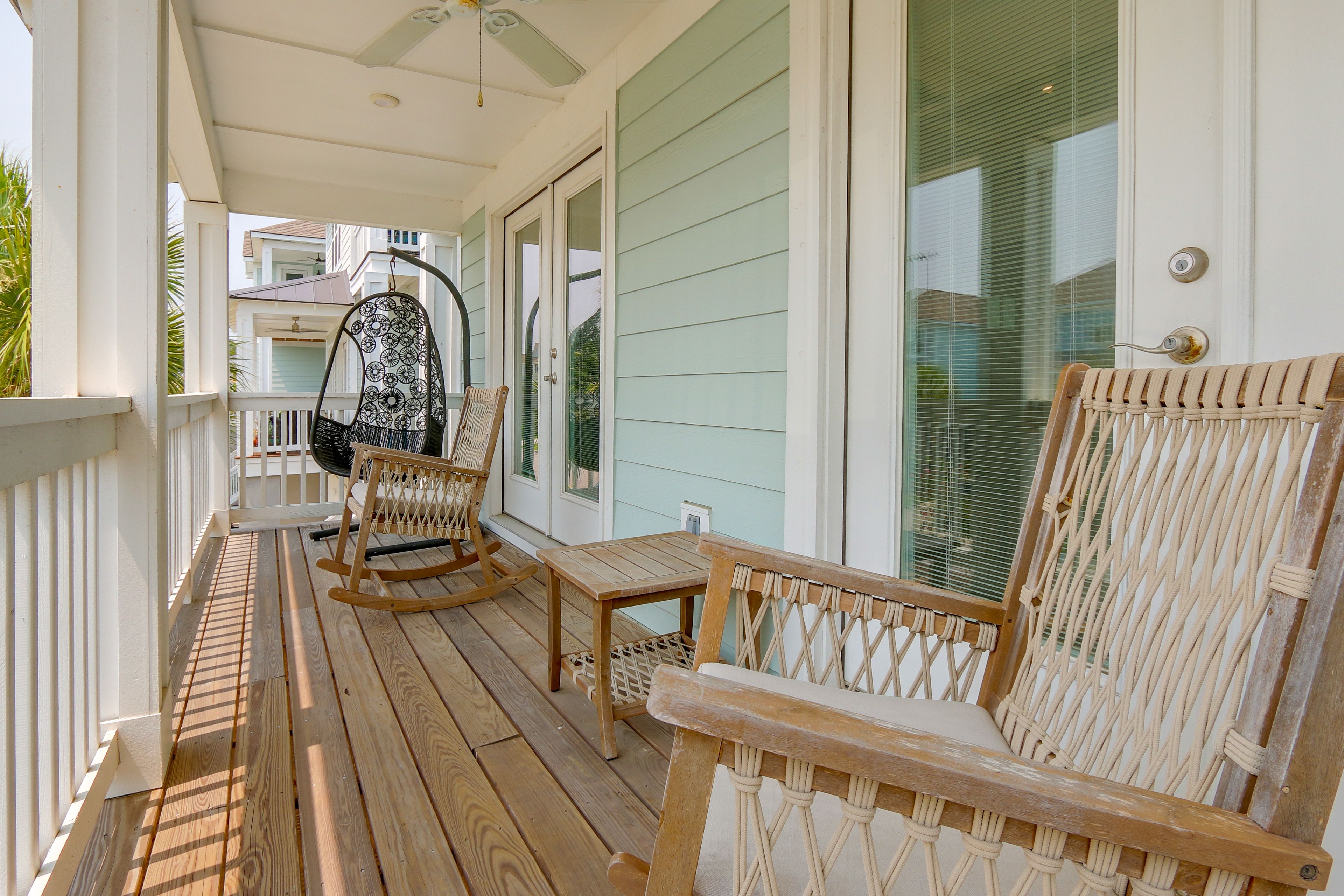 Covered Deck | Rocking Chairs | Ocean Views