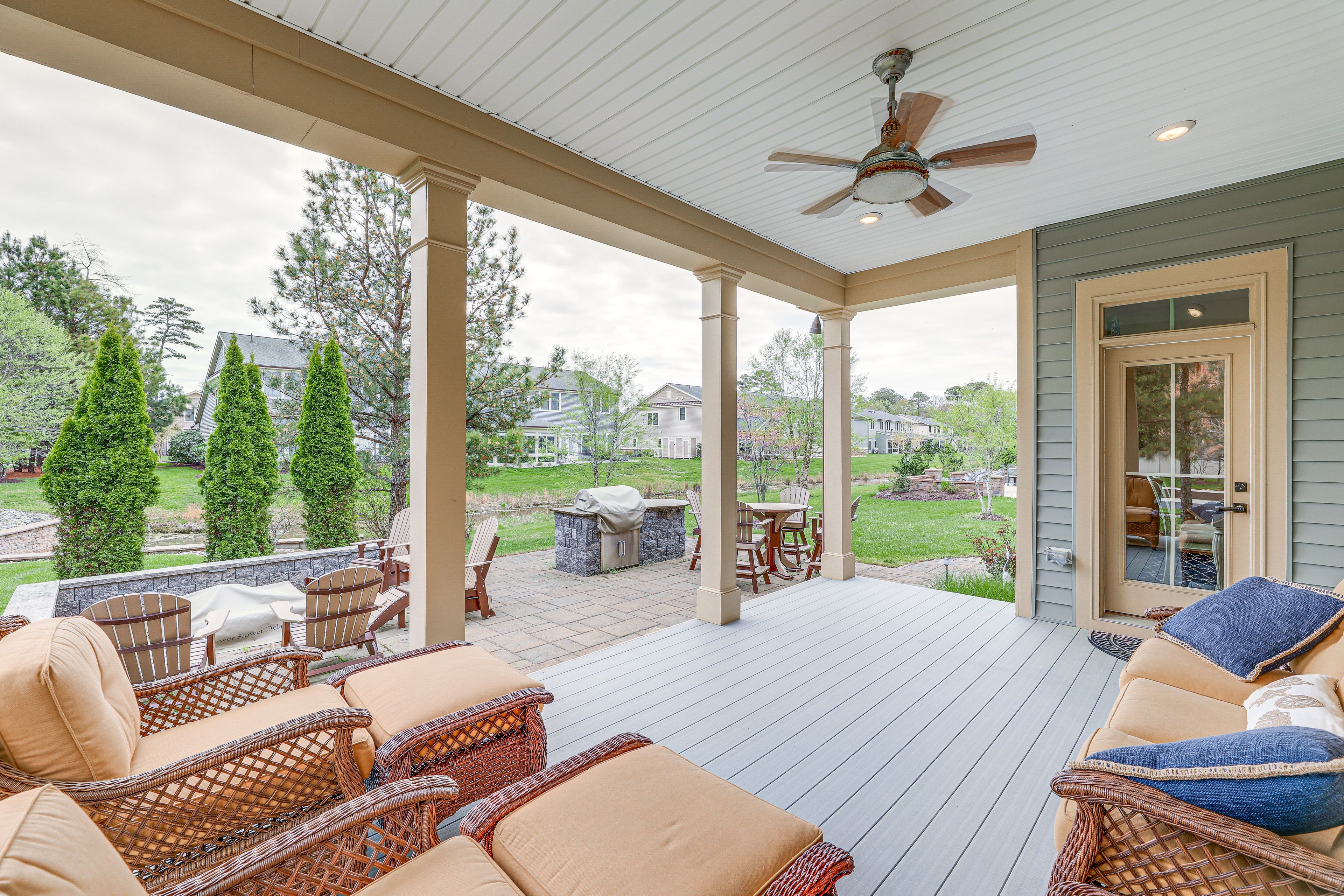 Deck | Seating | 2-Story Home