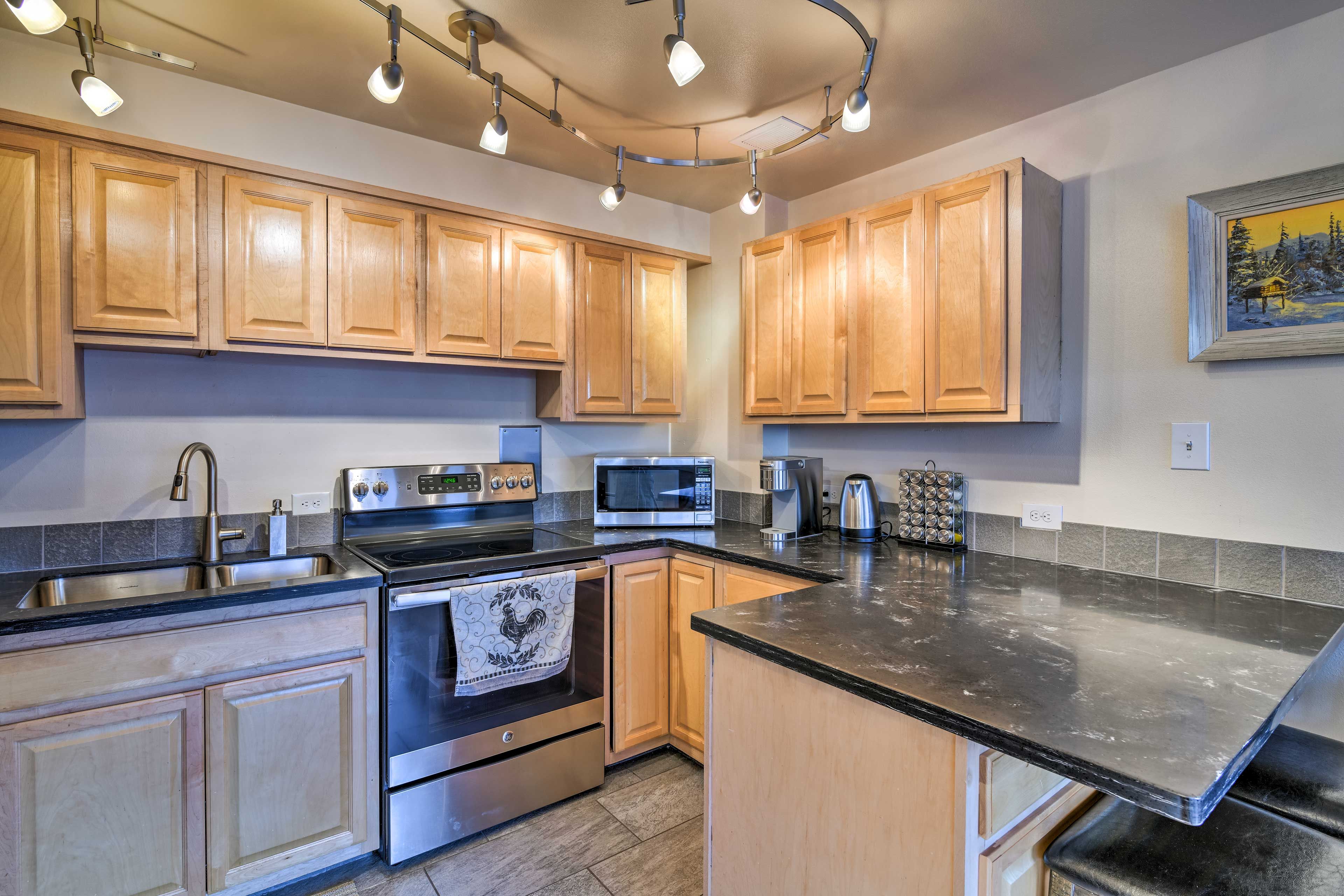 Well-Equipped Kitchen | Elevator Access | Downtown Location