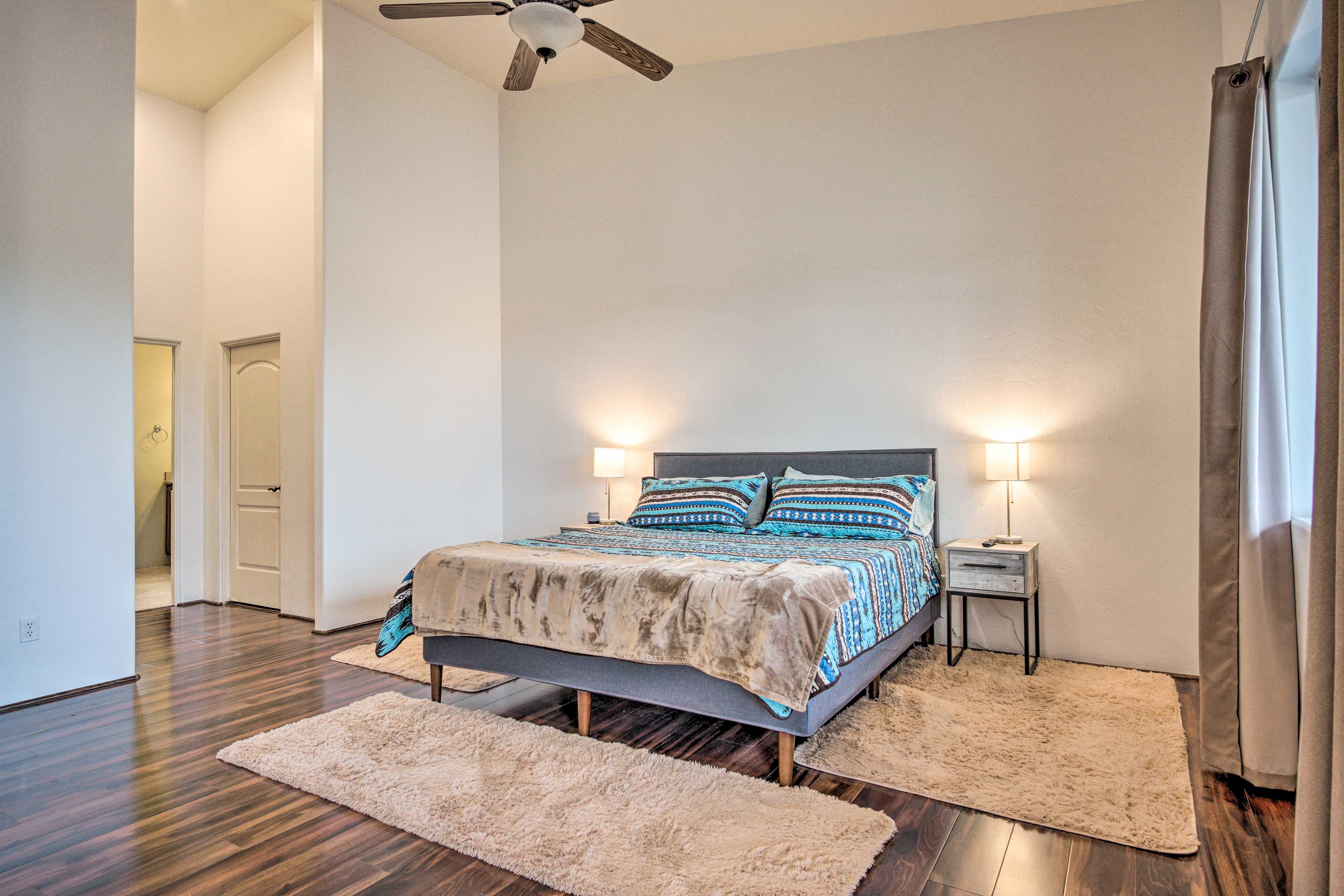 Bedroom Suite 1 | King Bed | Linens Provided | Smart TV
