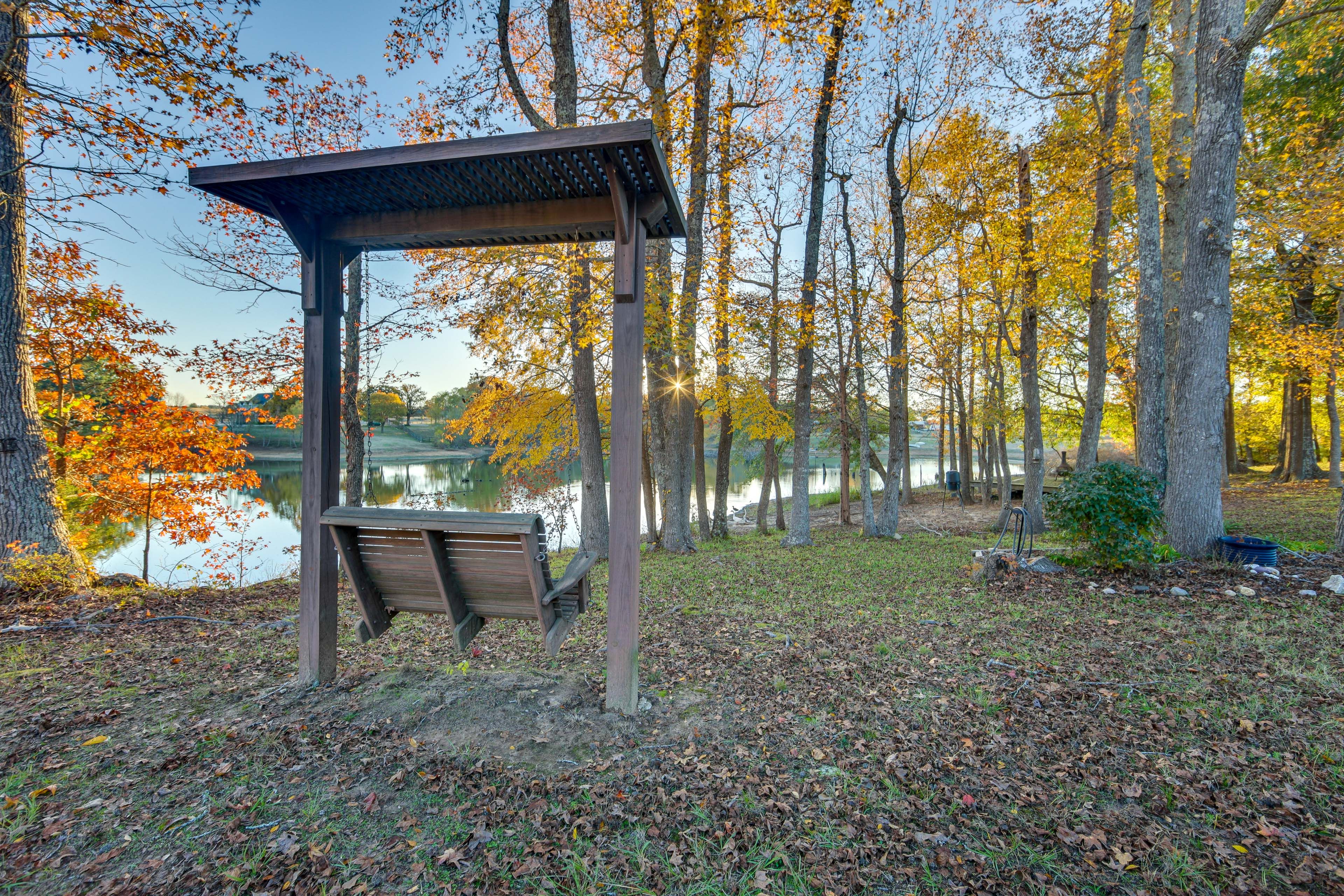 3-Acre Property | Goose Feeder | Pond w/ Fishing Access | Outdoor Swing