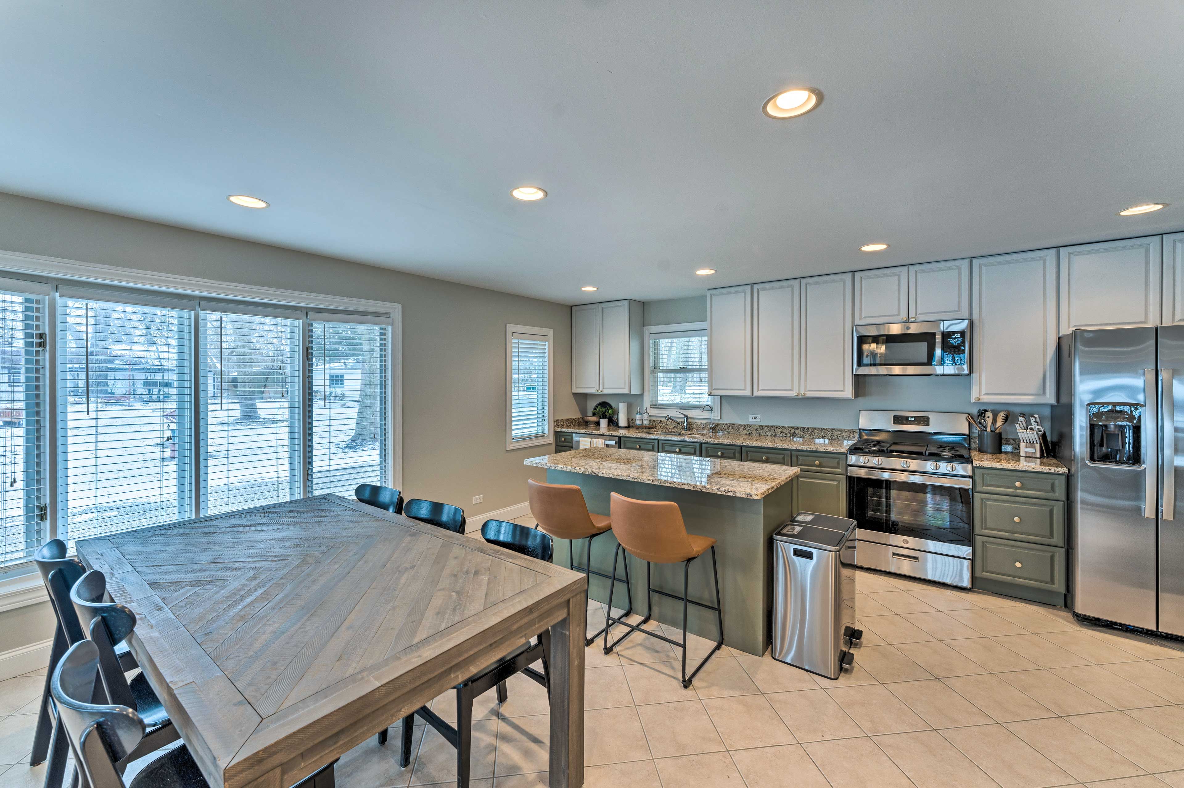 Kitchen & Dining Area | Coffee Maker | Dishware & Flatware | Cooking Basics