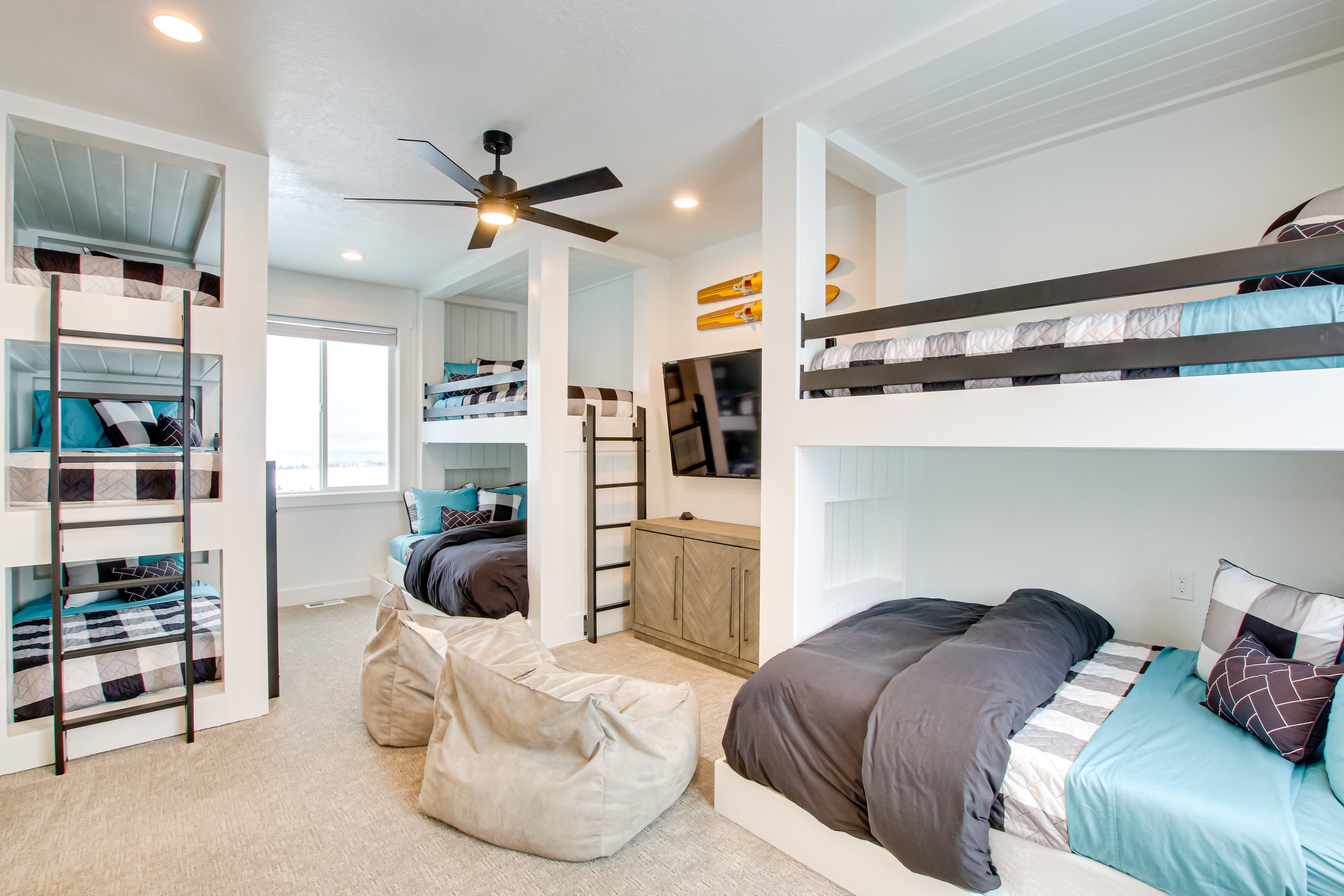 Bedroom 2 (Bunk Room) | 2 Full/Twin Bunk Beds, Triple Twin Bunk Bed | 2nd Floor
