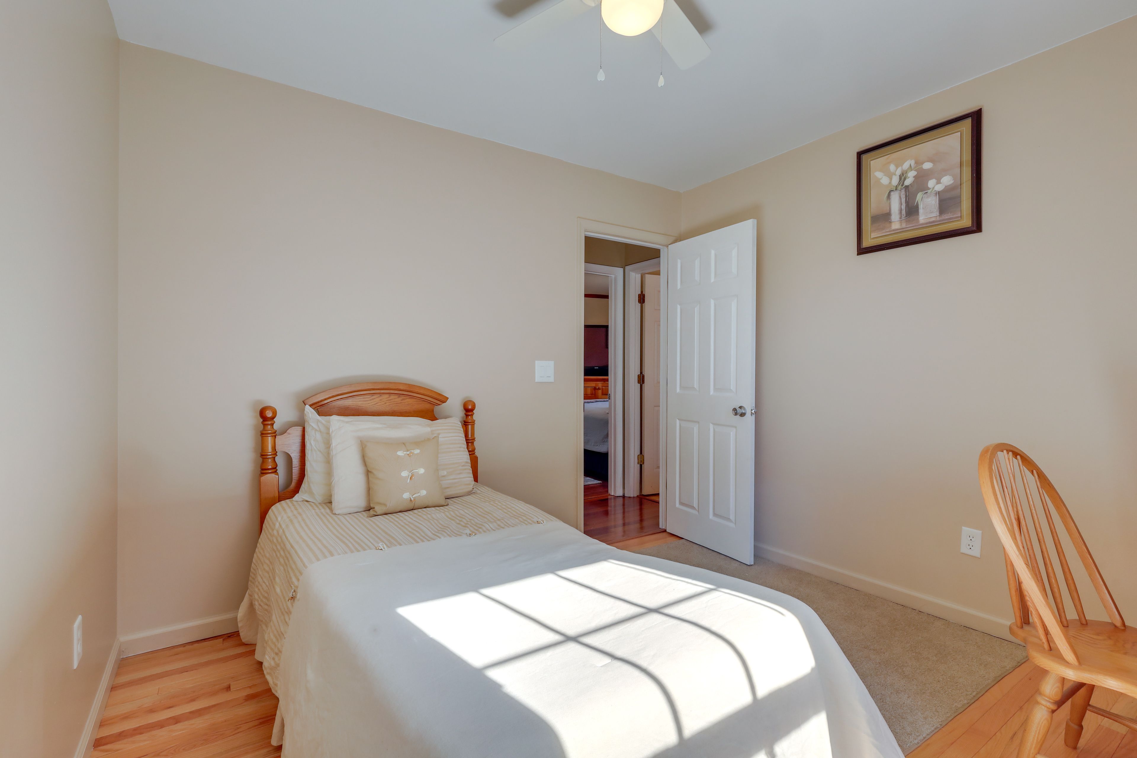 Bedroom 2 | Twin Bed | Home Office Space | Smart TV