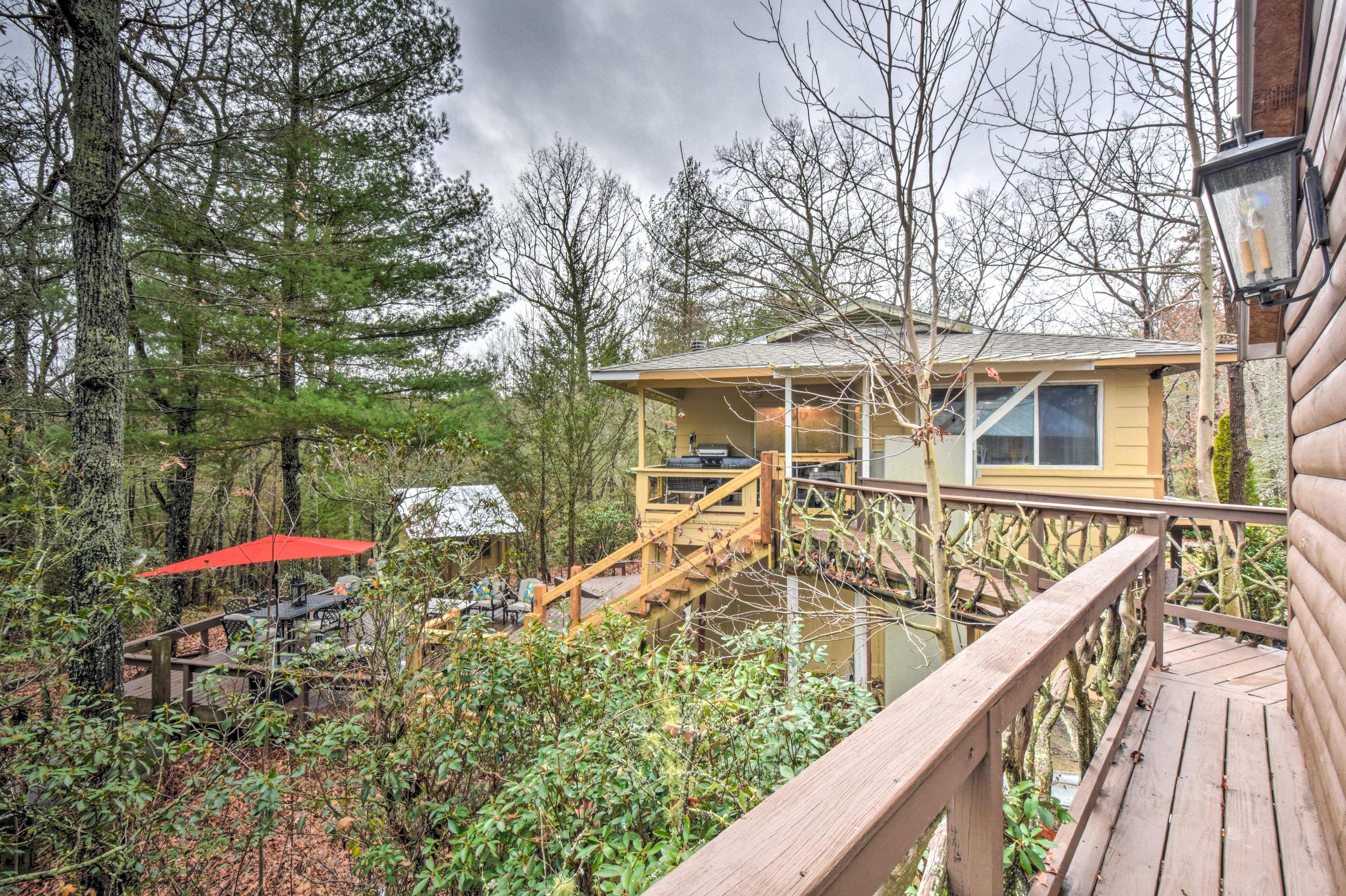 View of Main House to Tree House