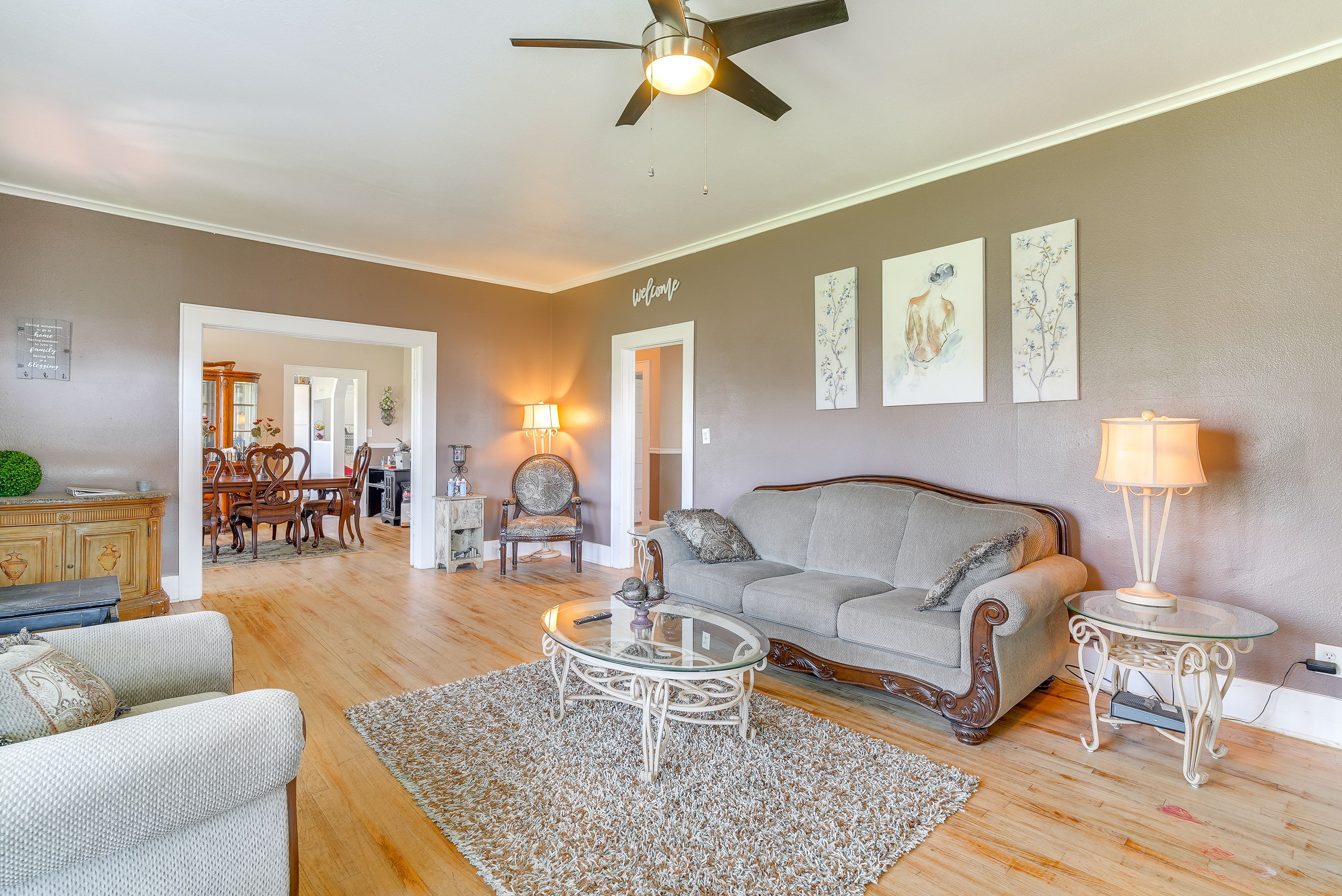 Living Room | Single-Story Home | Central A/C & Heating | Smart TV w/ Cable