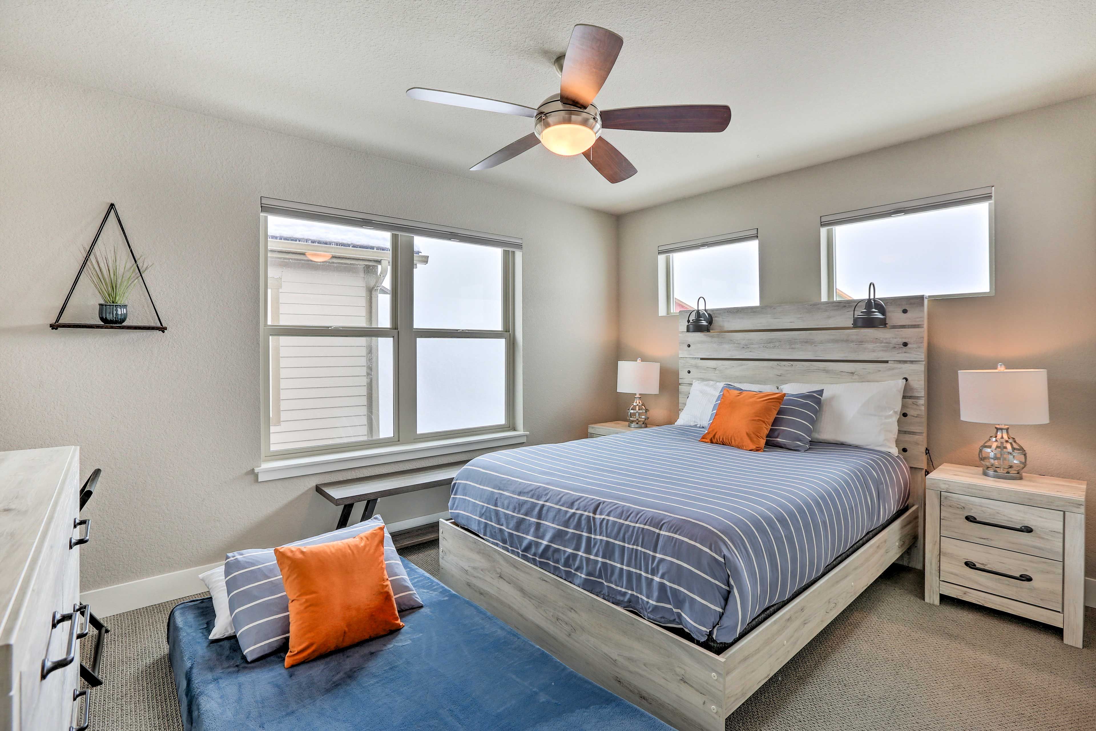 Bedroom 3 | King Bed | Foldable Twin Mattress | Pack 'n Play | 2nd Floor