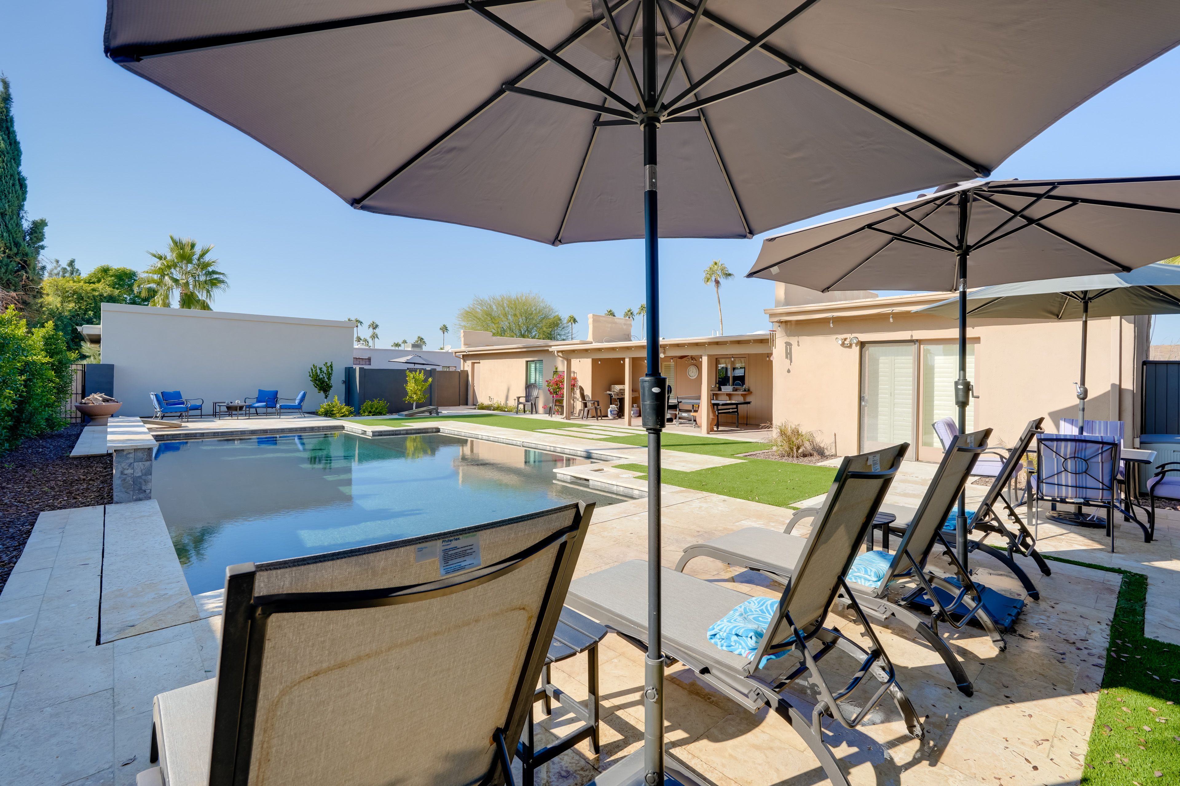 Patio | Lounge Seating + Umbrellas