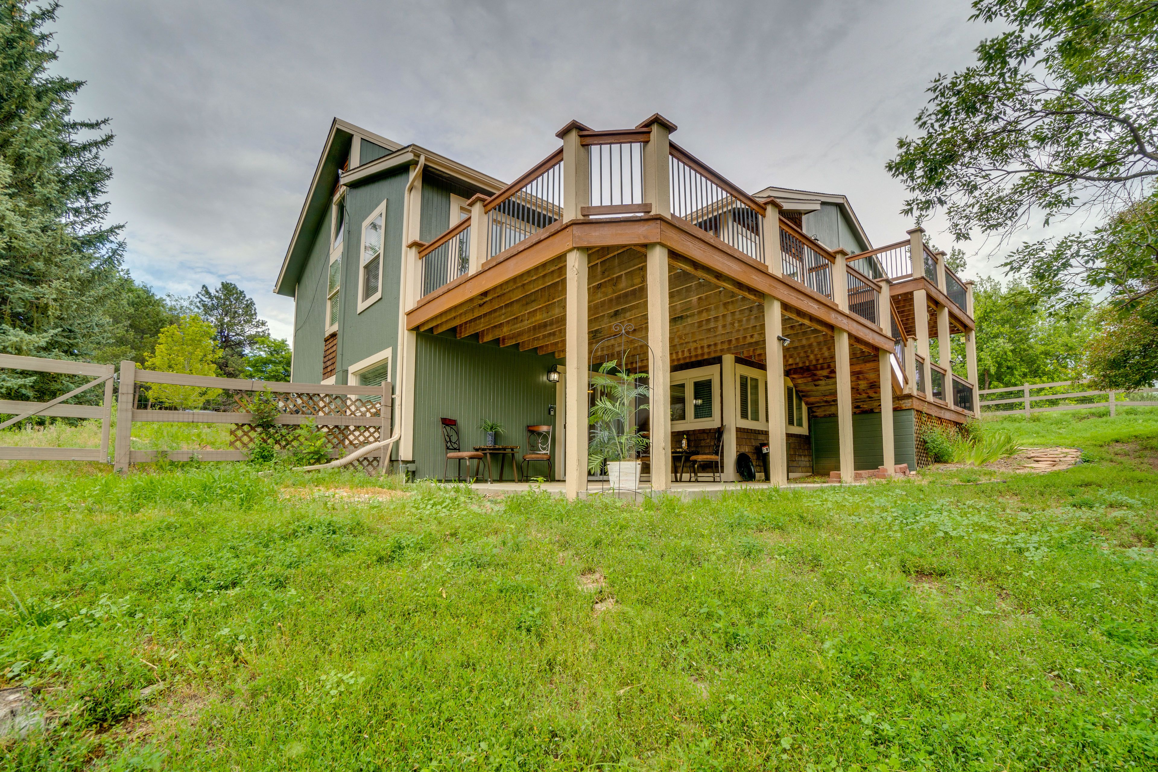 Exterior | Covered Patio | Lower-Level Unit
