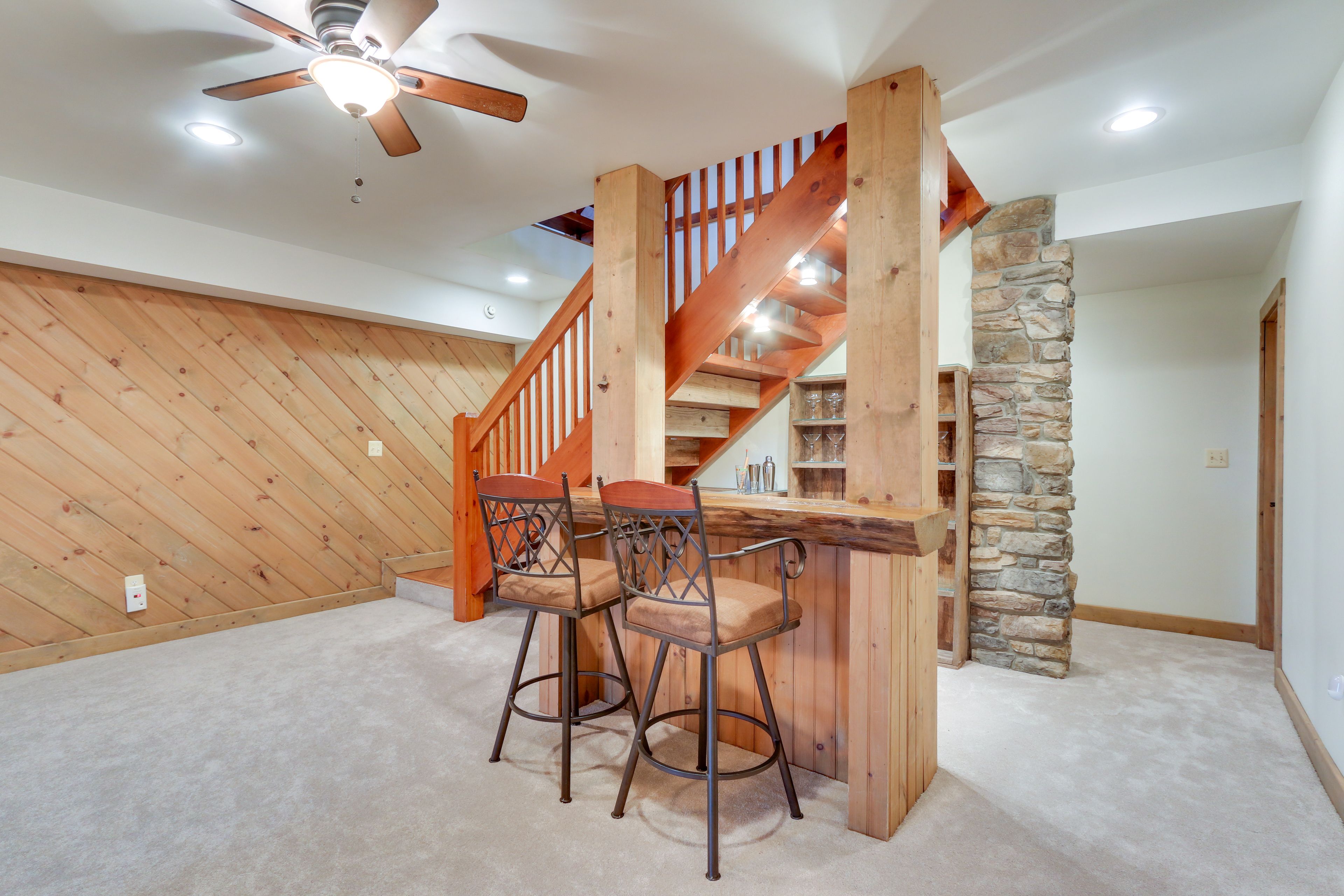Basement | Bar | Wood-Burning Stove