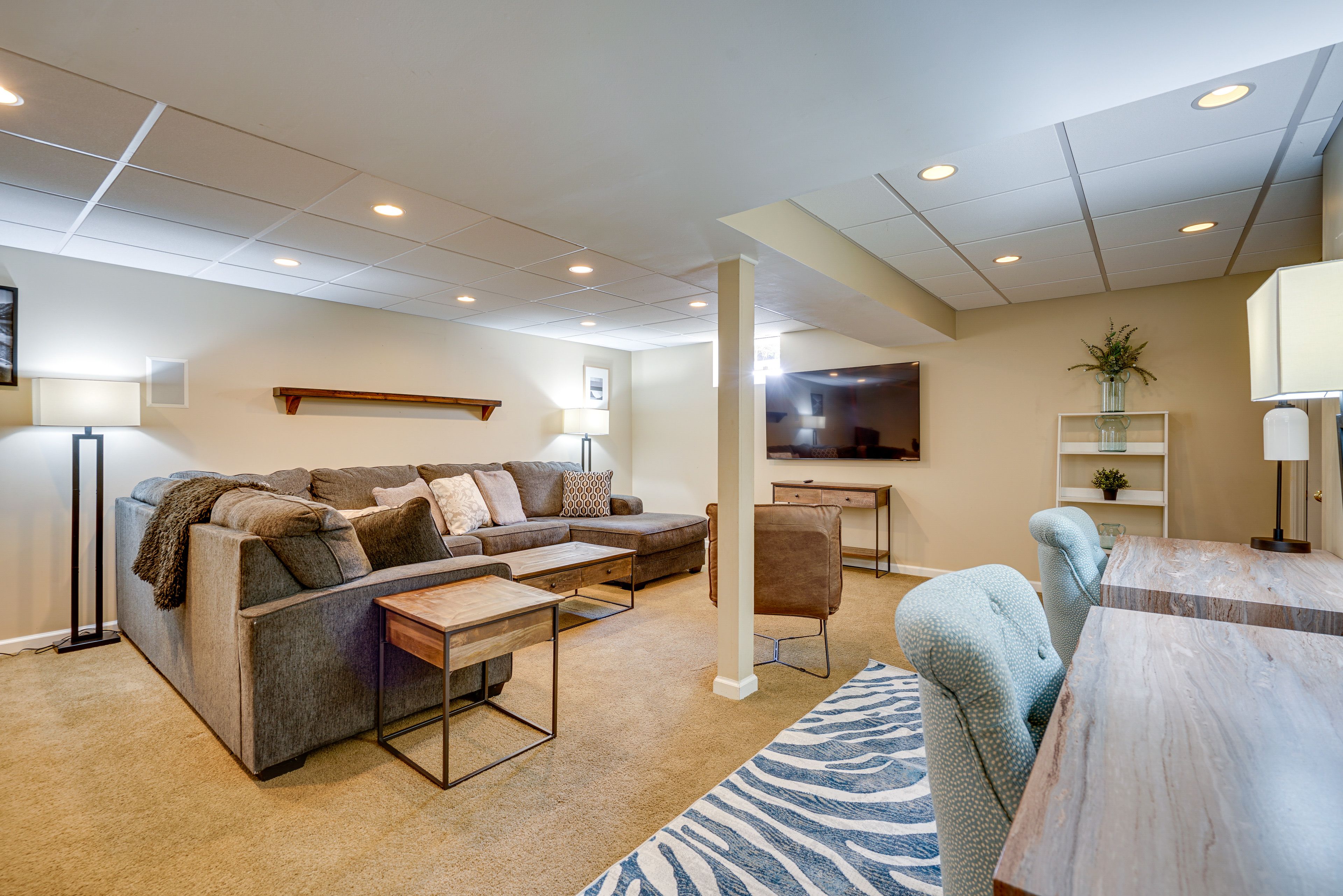 Basement | Lower Level | Futon | Smart TV