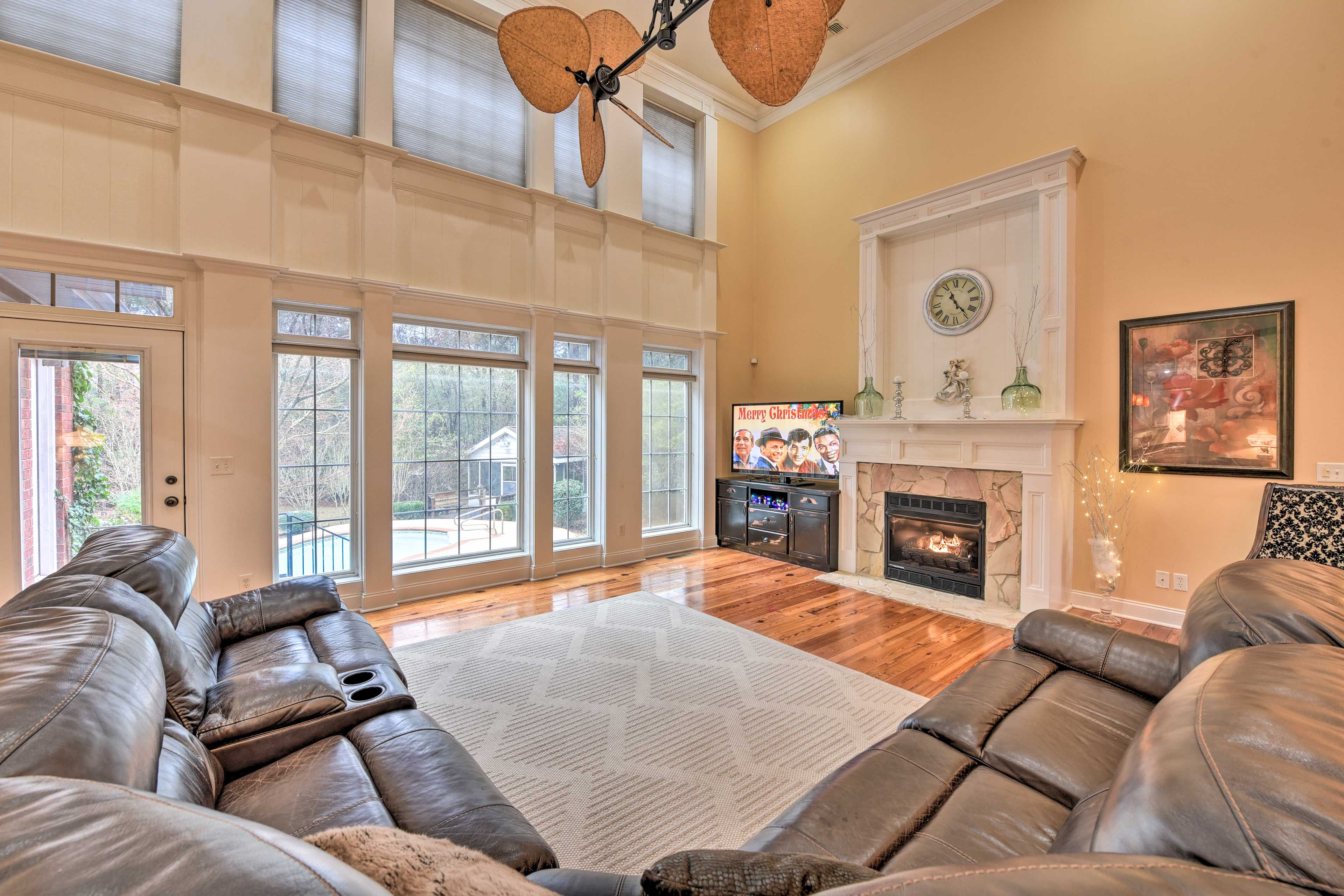Living Room | Main Level | DVD Player | Cherry Wood Floors | 1st Floor
