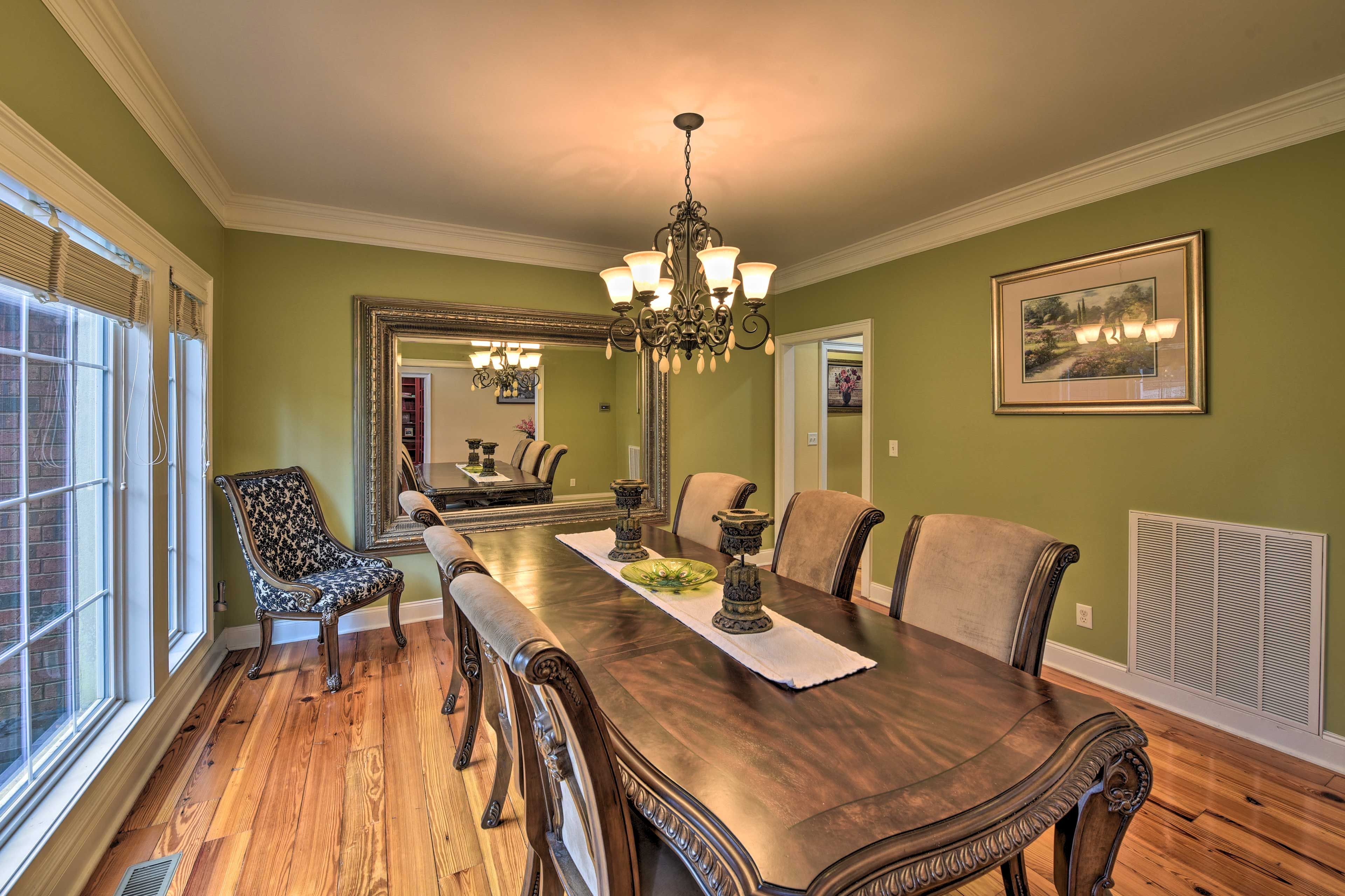 Dining Room | Dishware Provided | 1st Floor