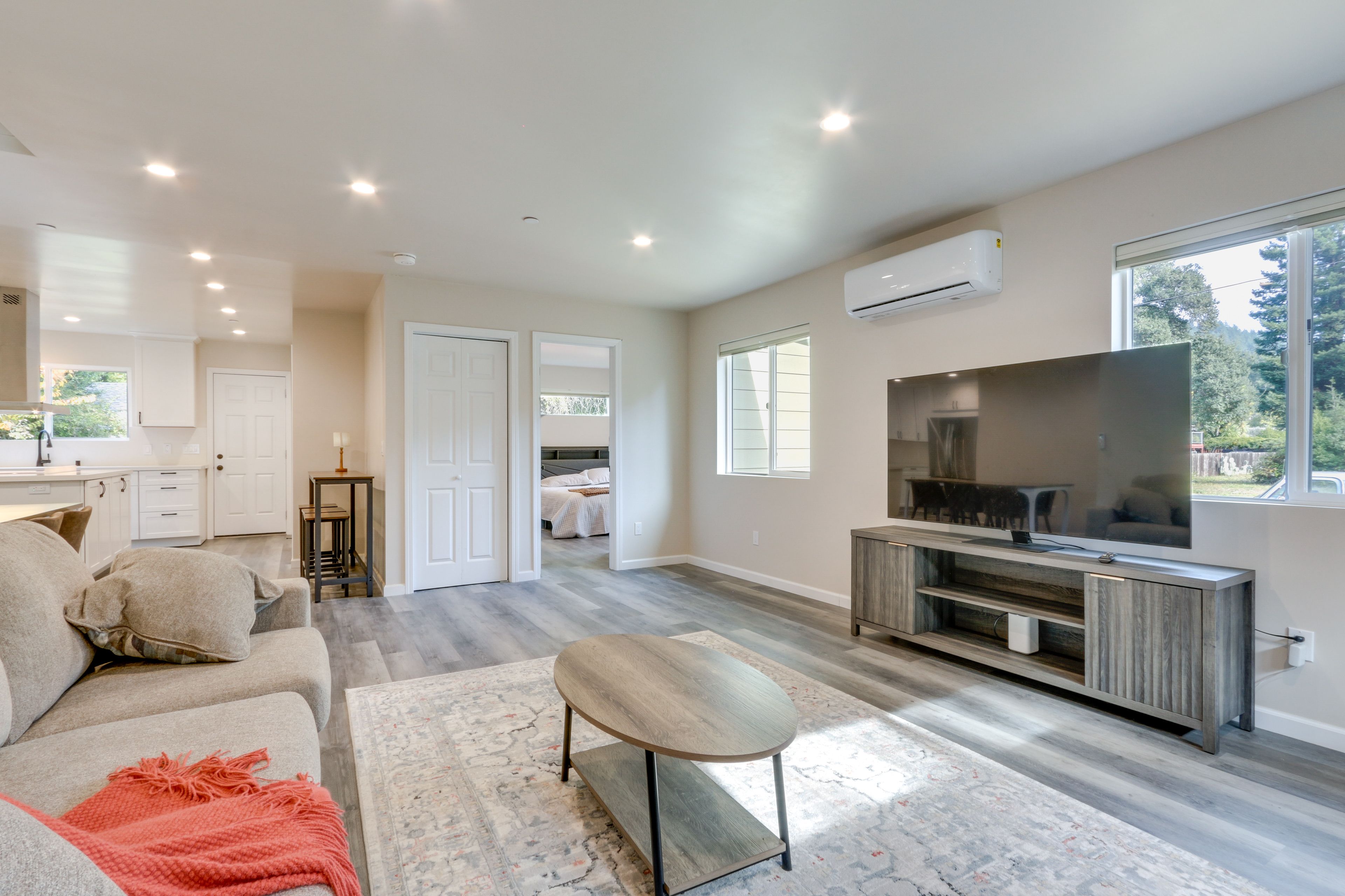 Monte Rio Vacation Rental | 2BR | 2BA | 1,000 Sq Ft | Steps Required