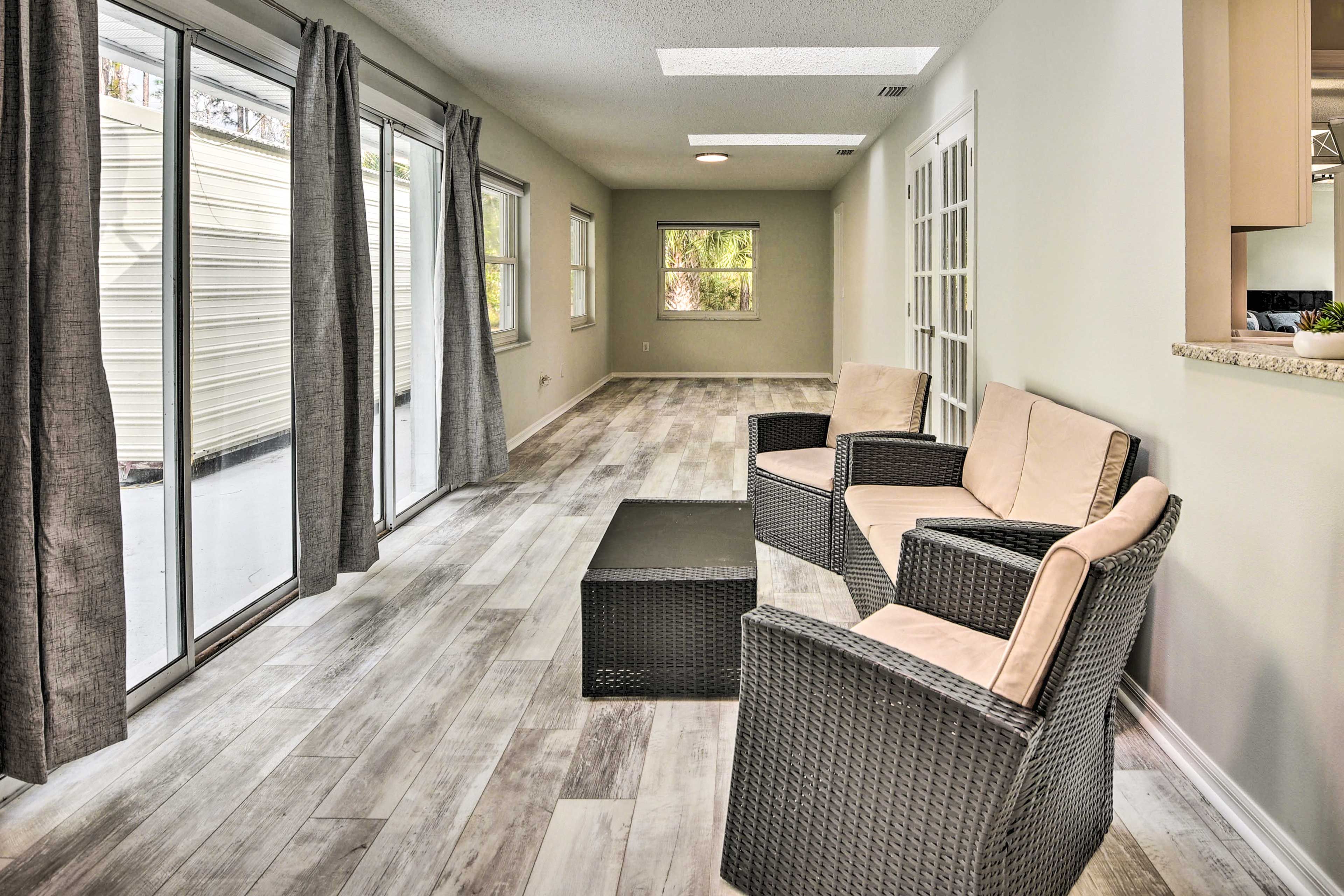 Patio Entrance | Central Air Conditioning