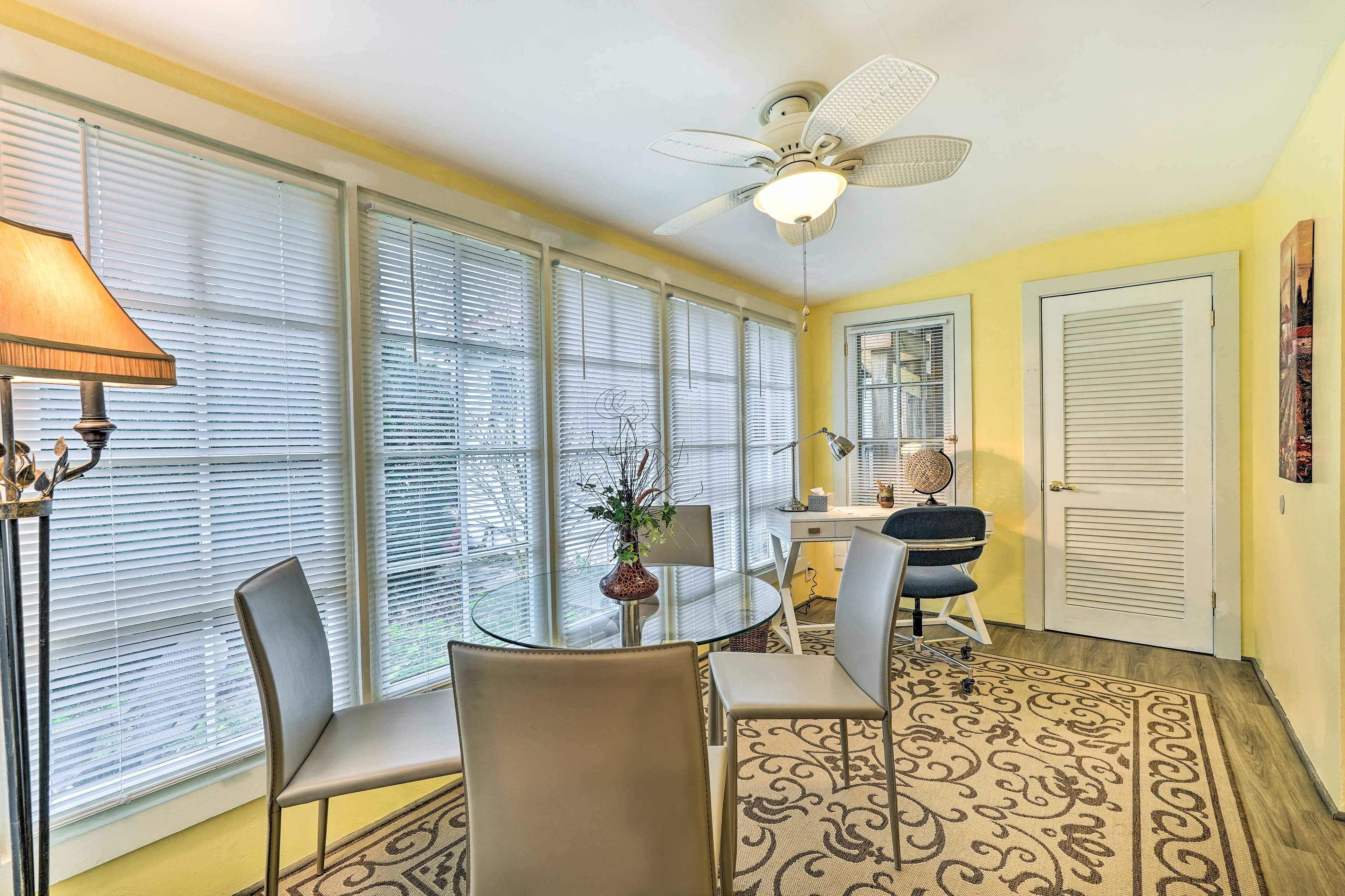 Dining Area & Workspace | Dishware & Flatware Provided | Desk