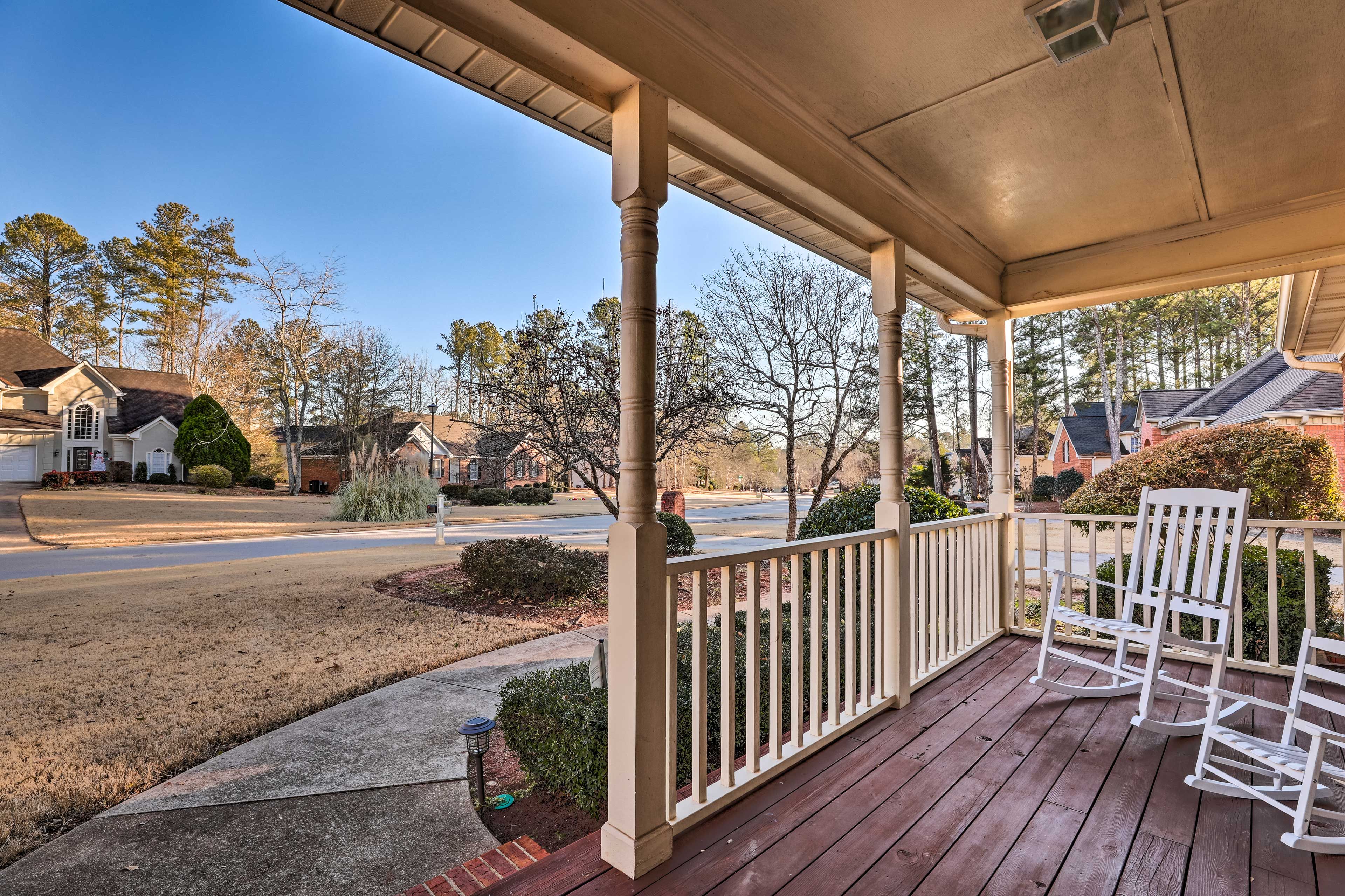 Covered Front Porch | Rocking Chairs