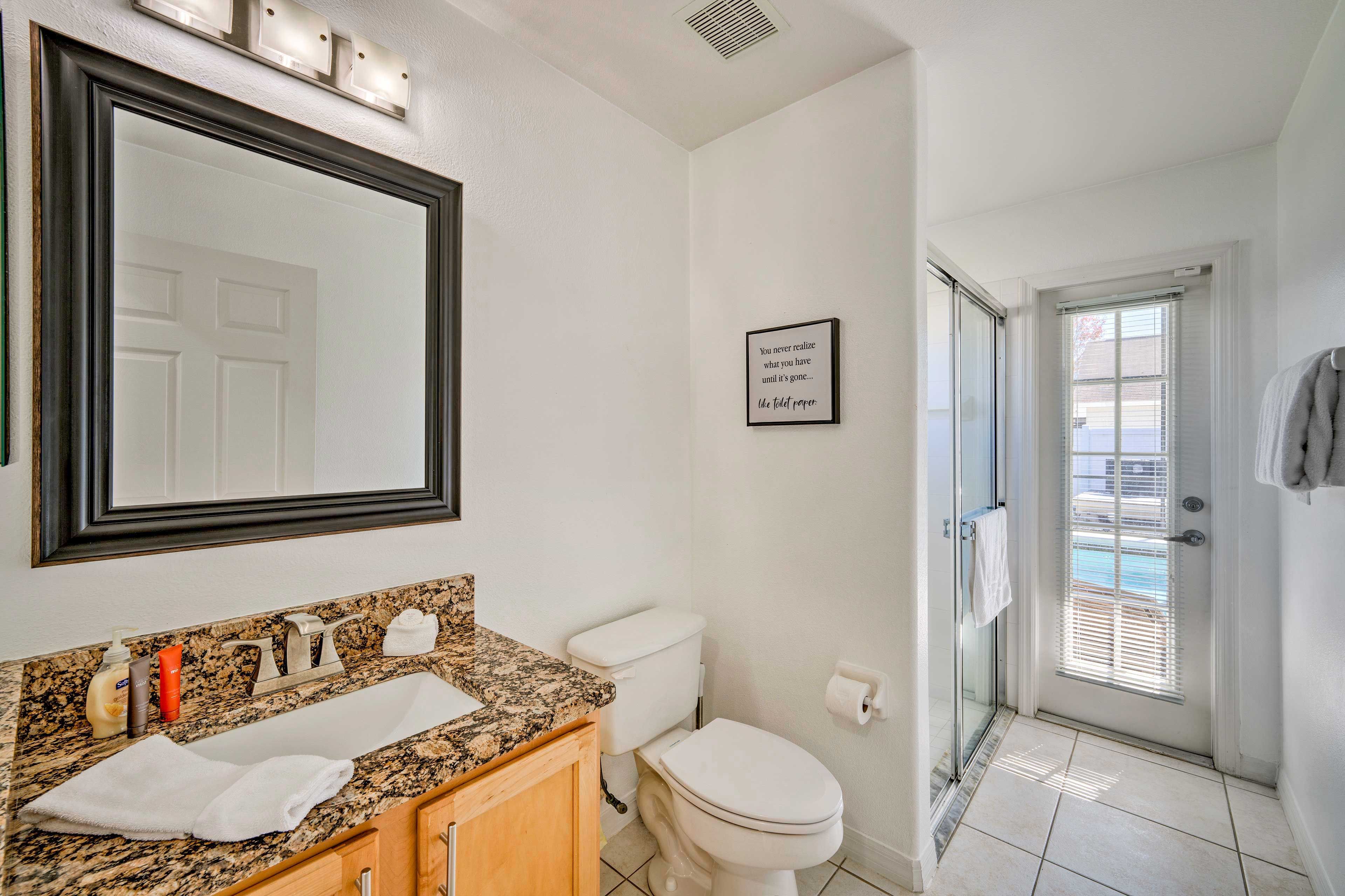 Full Bathroom | Patio Access